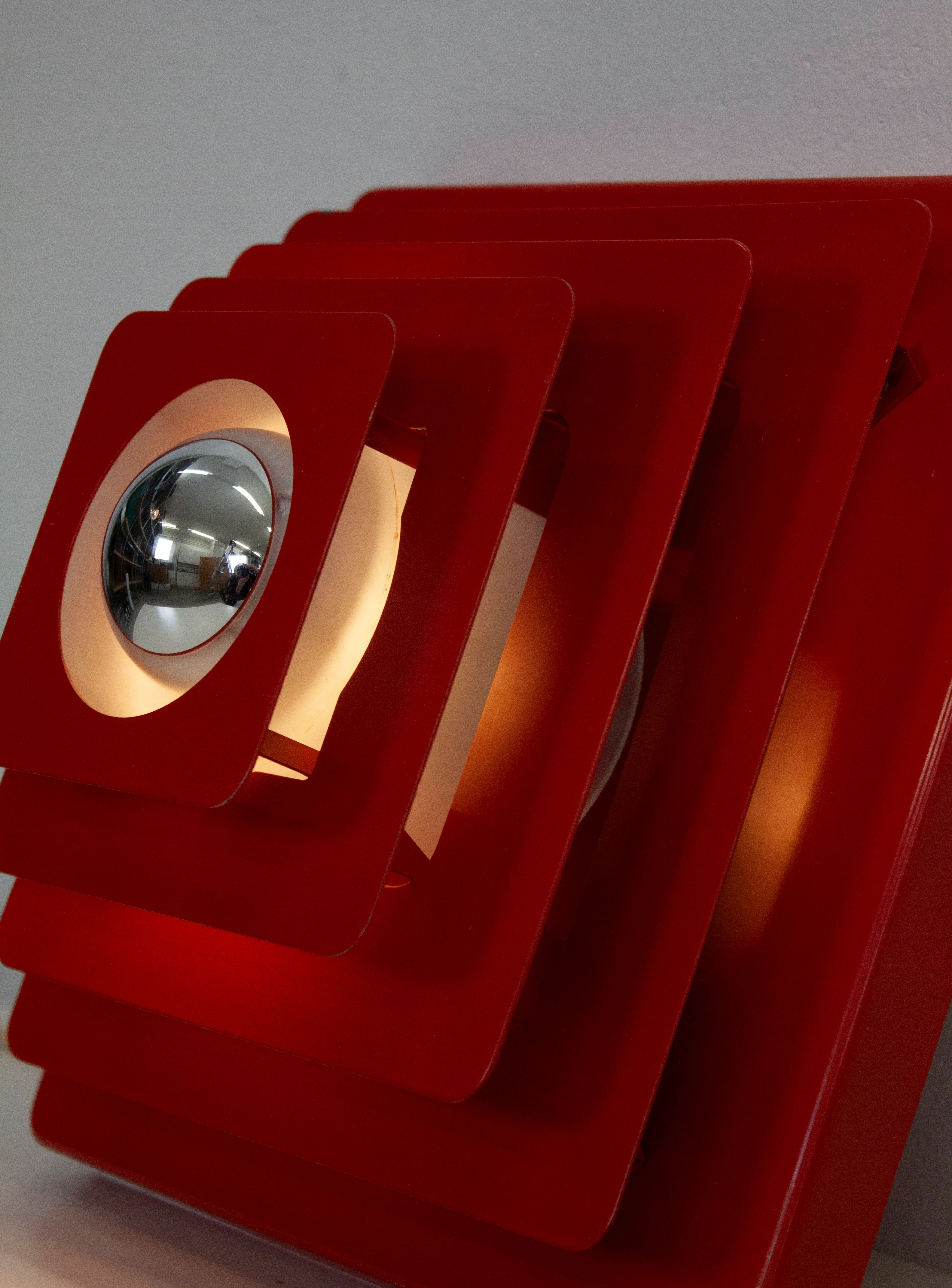 Hustadt Leuchten Wall Lamp (Red) - Image 13