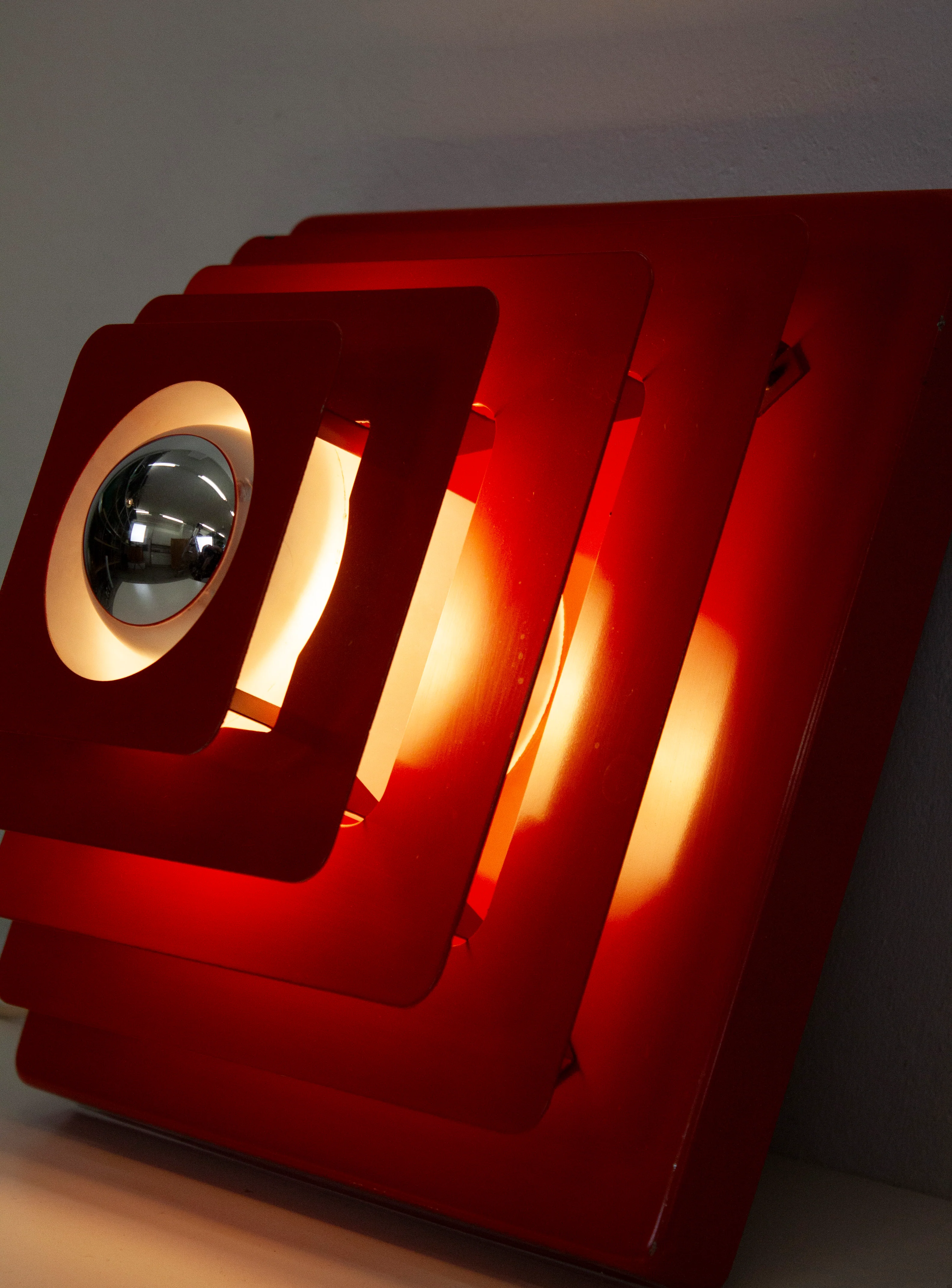 Hustadt Leuchten Wall Lamp (Red) - Image 14