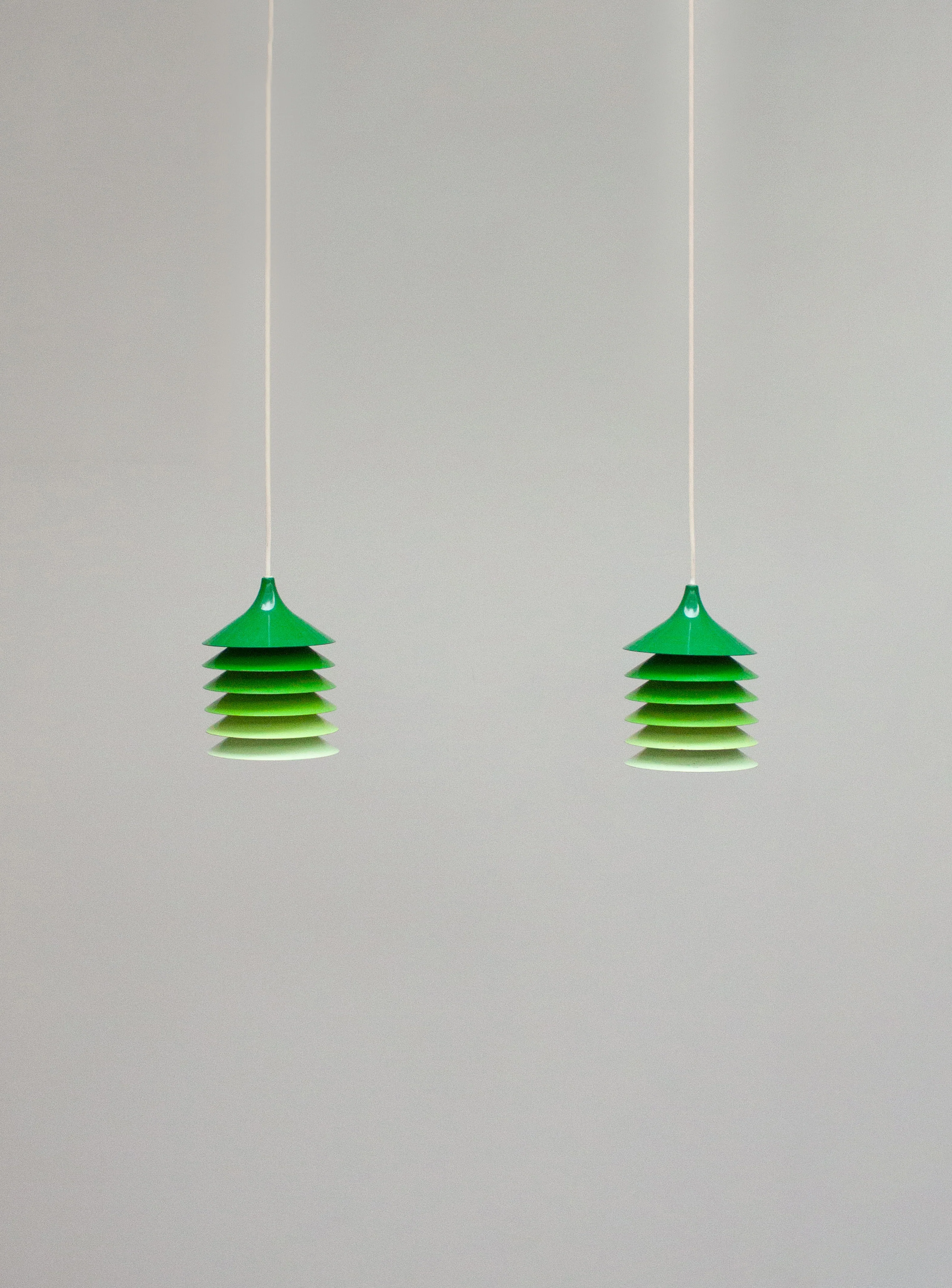Ikea Duett Pendant Lamp by Bent Gantzel Boysen (Green Gradient) - Image 10