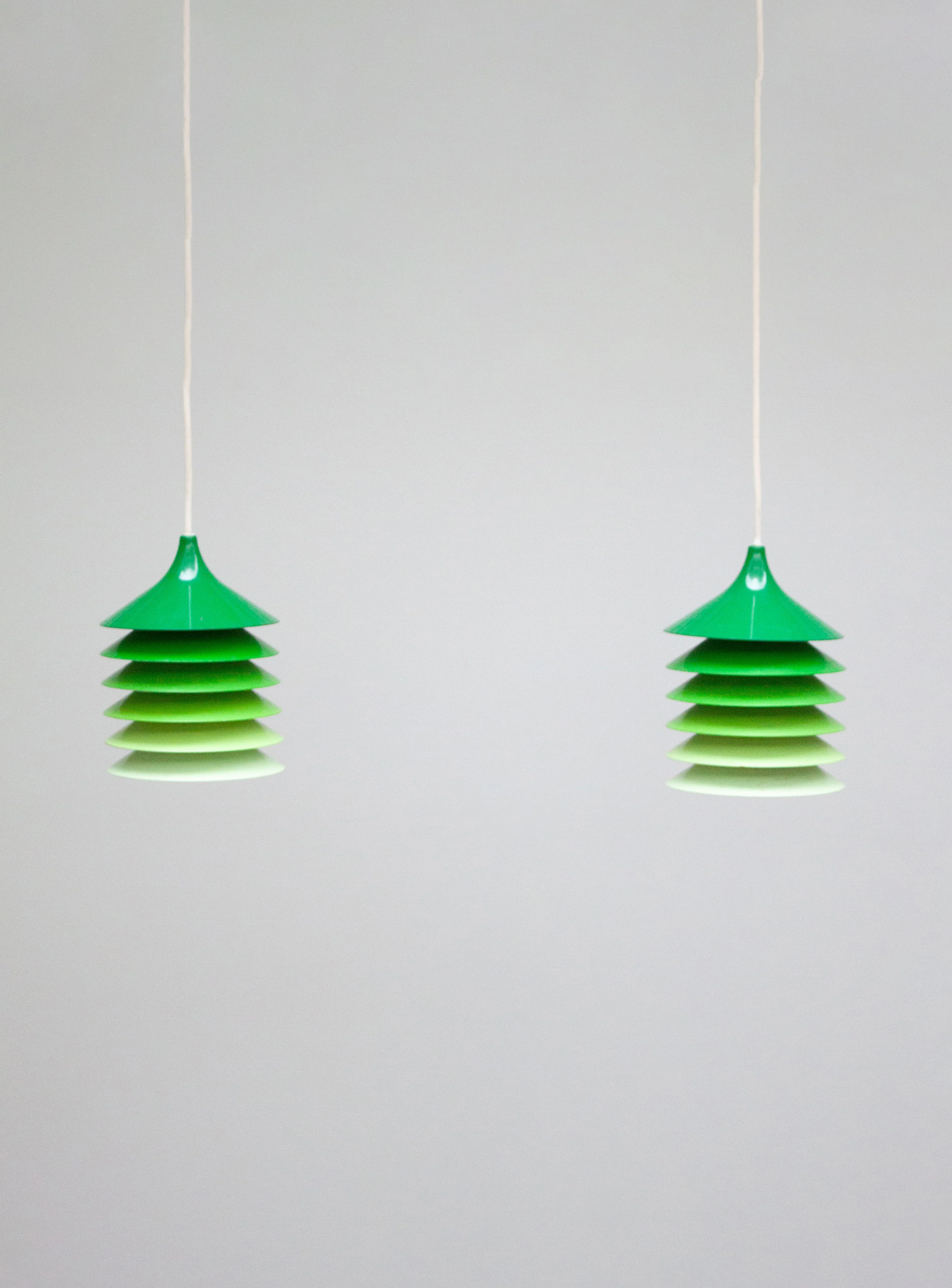 Ikea Duett Pendant Lamp by Bent Gantzel Boysen (Green Gradient) - Image 9