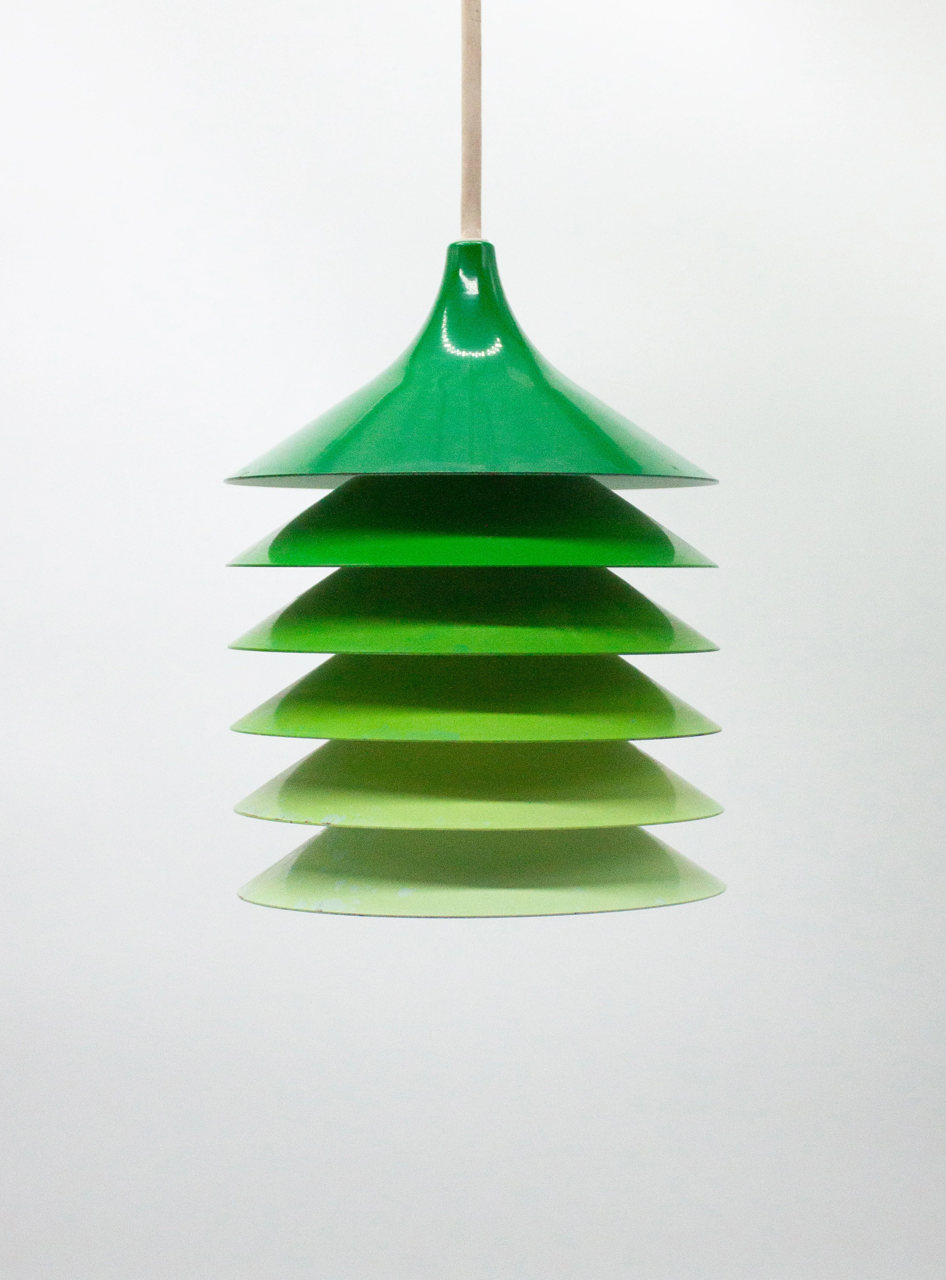 Ikea Duett Pendant Lamp by Bent Gantzel Boysen (Green Gradient) - Image 2