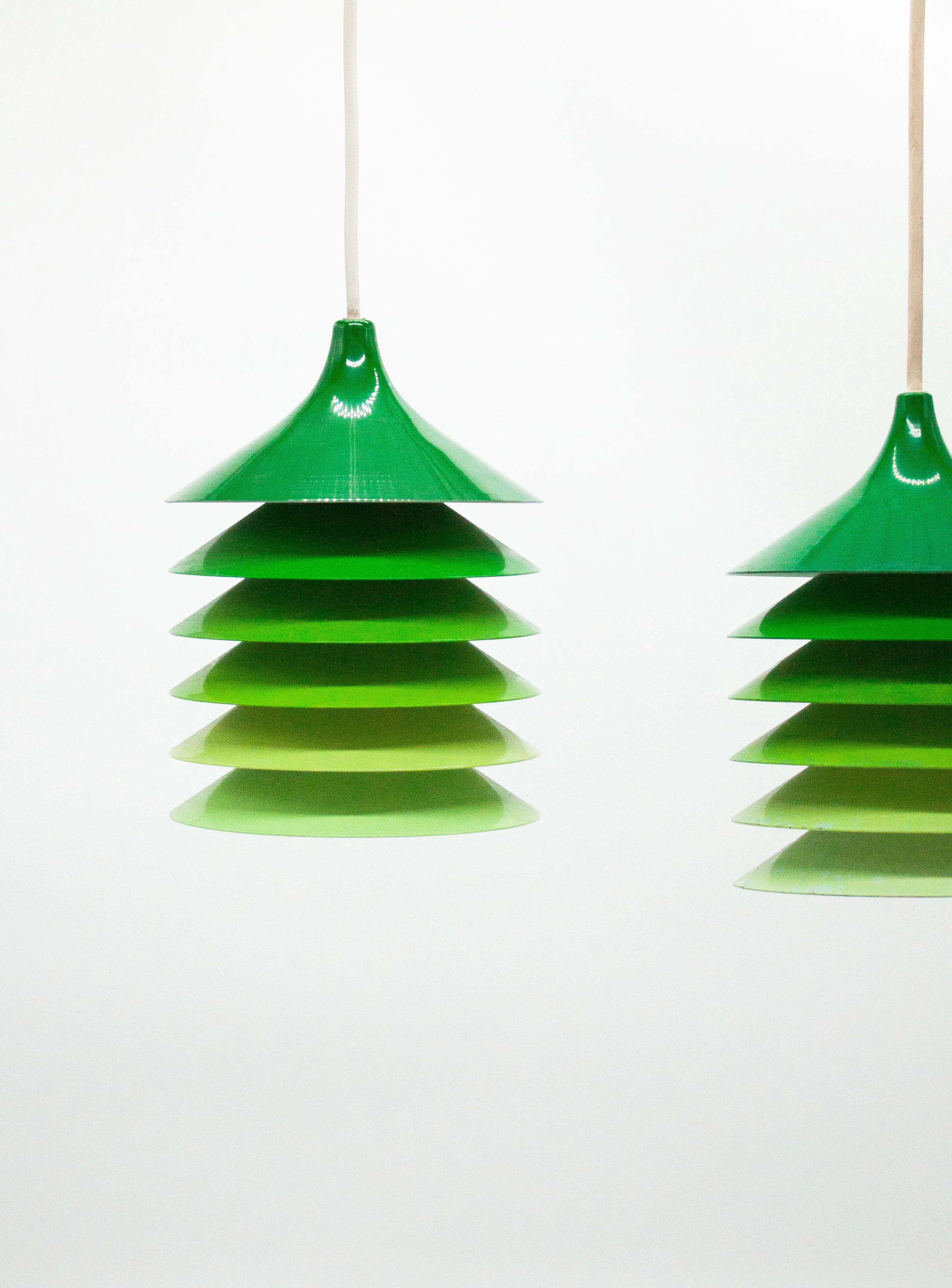 Ikea Duett Pendant Lamp by Bent Gantzel Boysen (Green Gradient) - Image 6