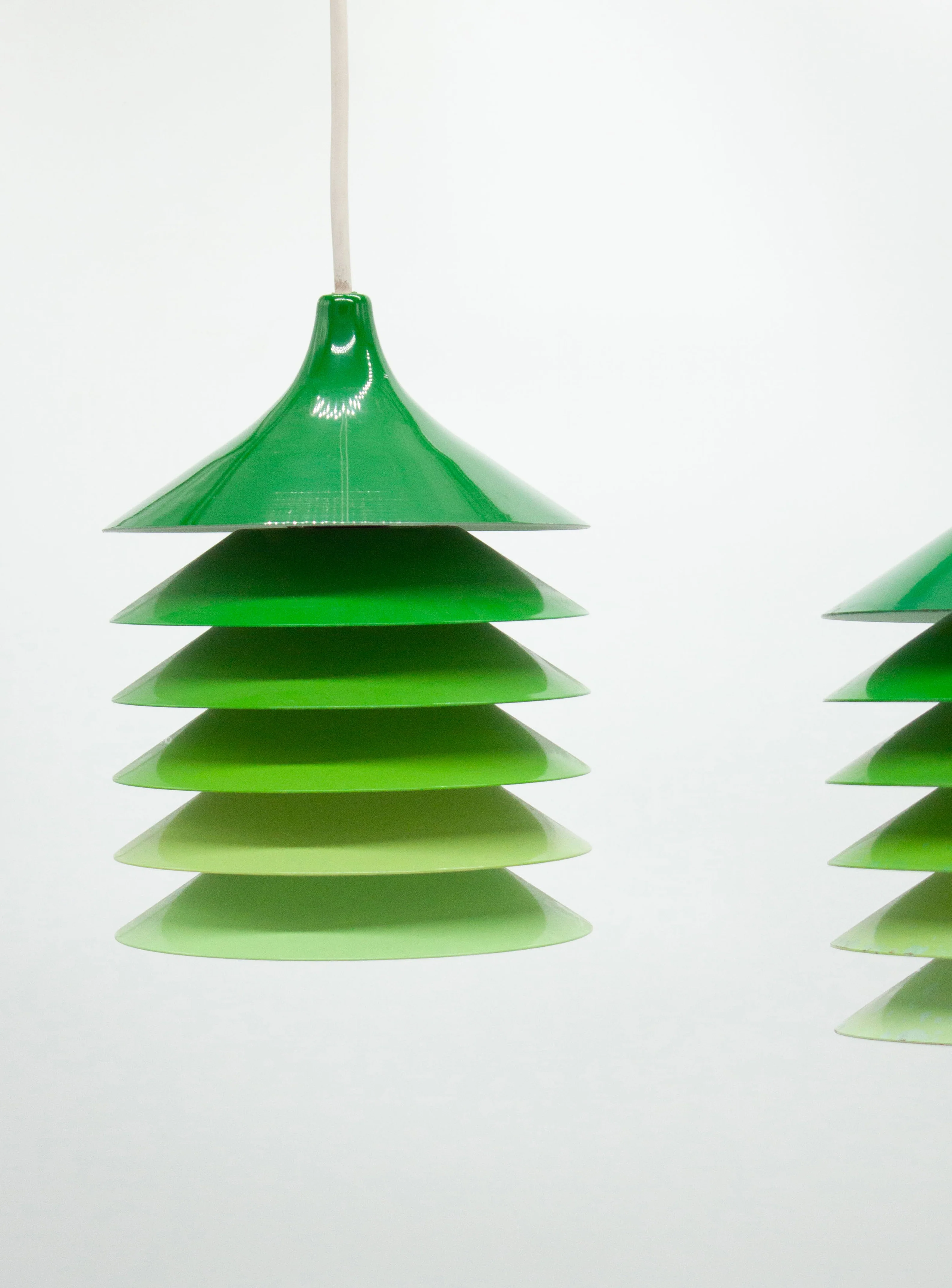 Ikea Duett Pendant Lamp by Bent Gantzel Boysen (Green Gradient) - Image 7