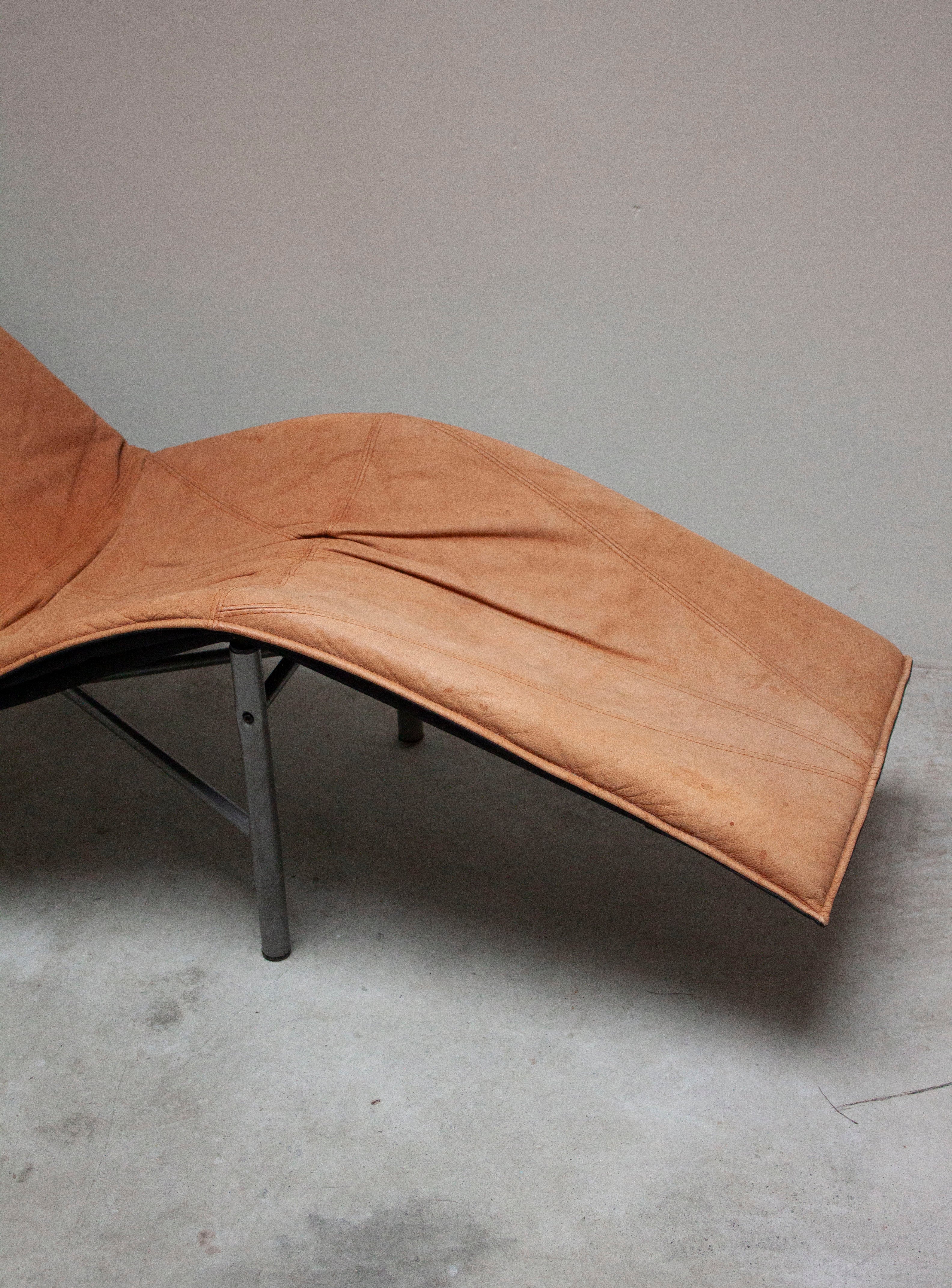 Ikea Skye Chaise Longue by Tord Björklund (Cognac) - Image 11