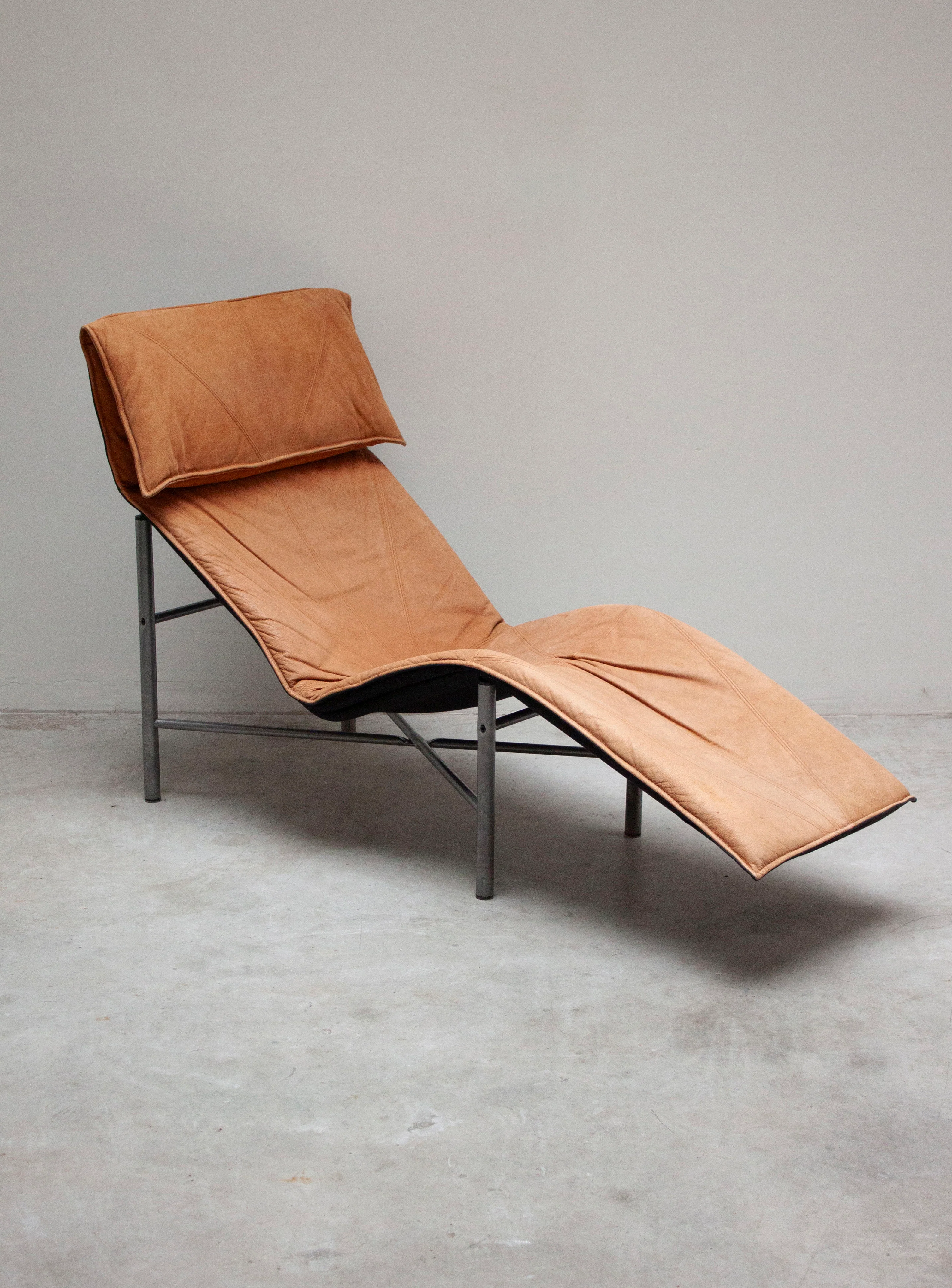 Ikea Skye Chaise Longue by Tord Björklund (Cognac) - Image 12
