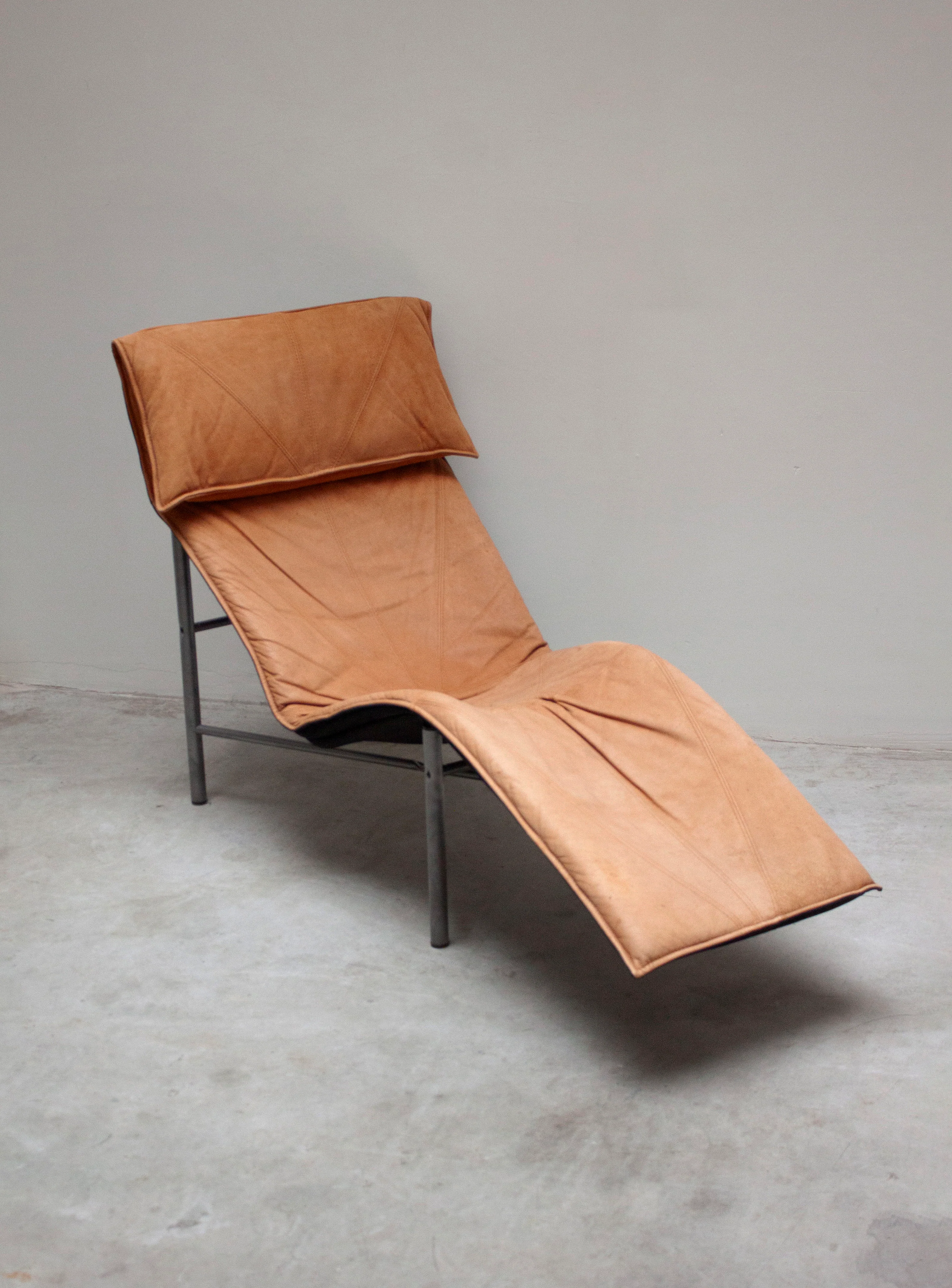 Ikea Skye Chaise Longue by Tord Björklund (Cognac) - Image 13