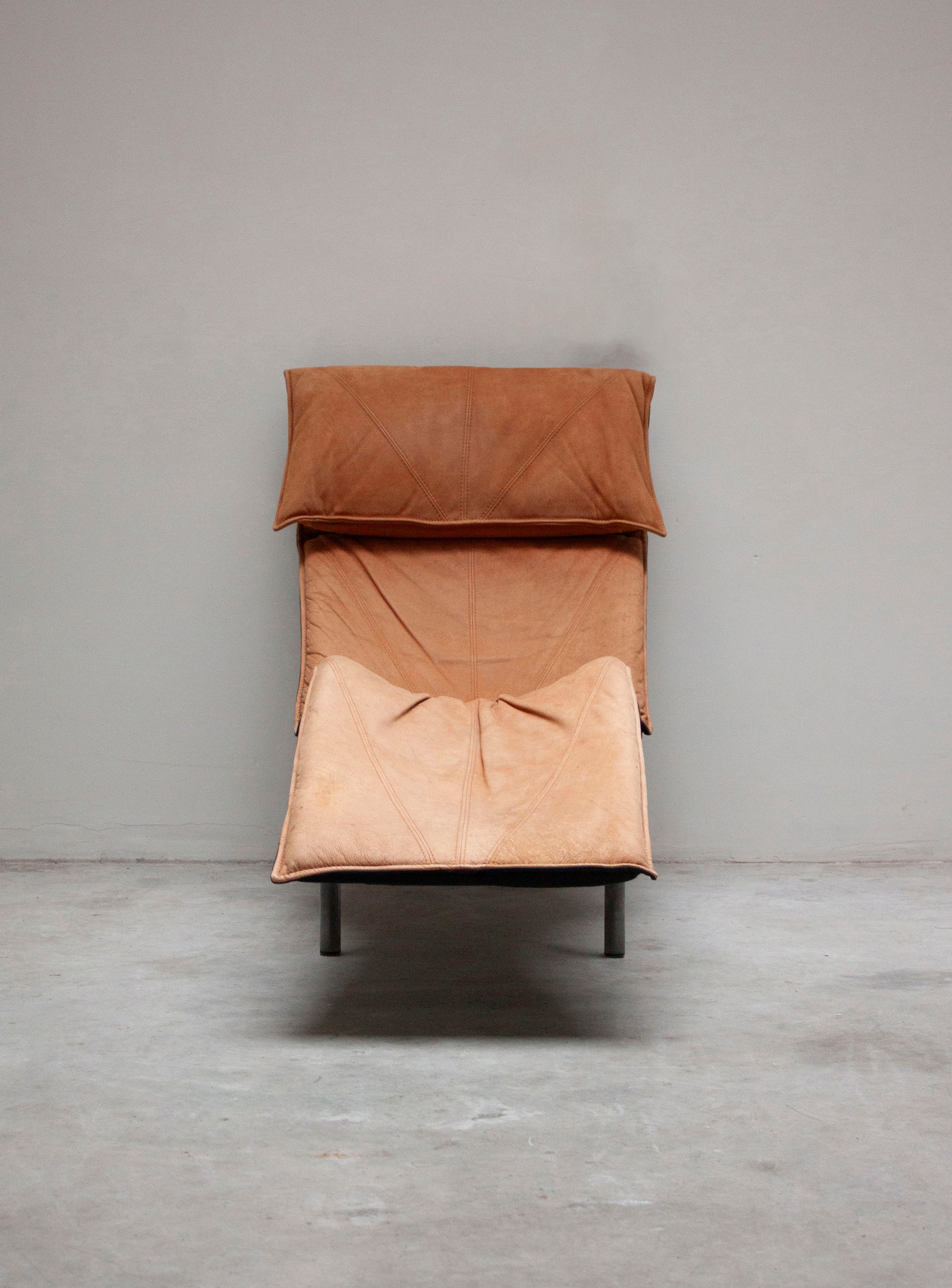 Ikea Skye Chaise Longue by Tord Björklund (Cognac) - Image 14