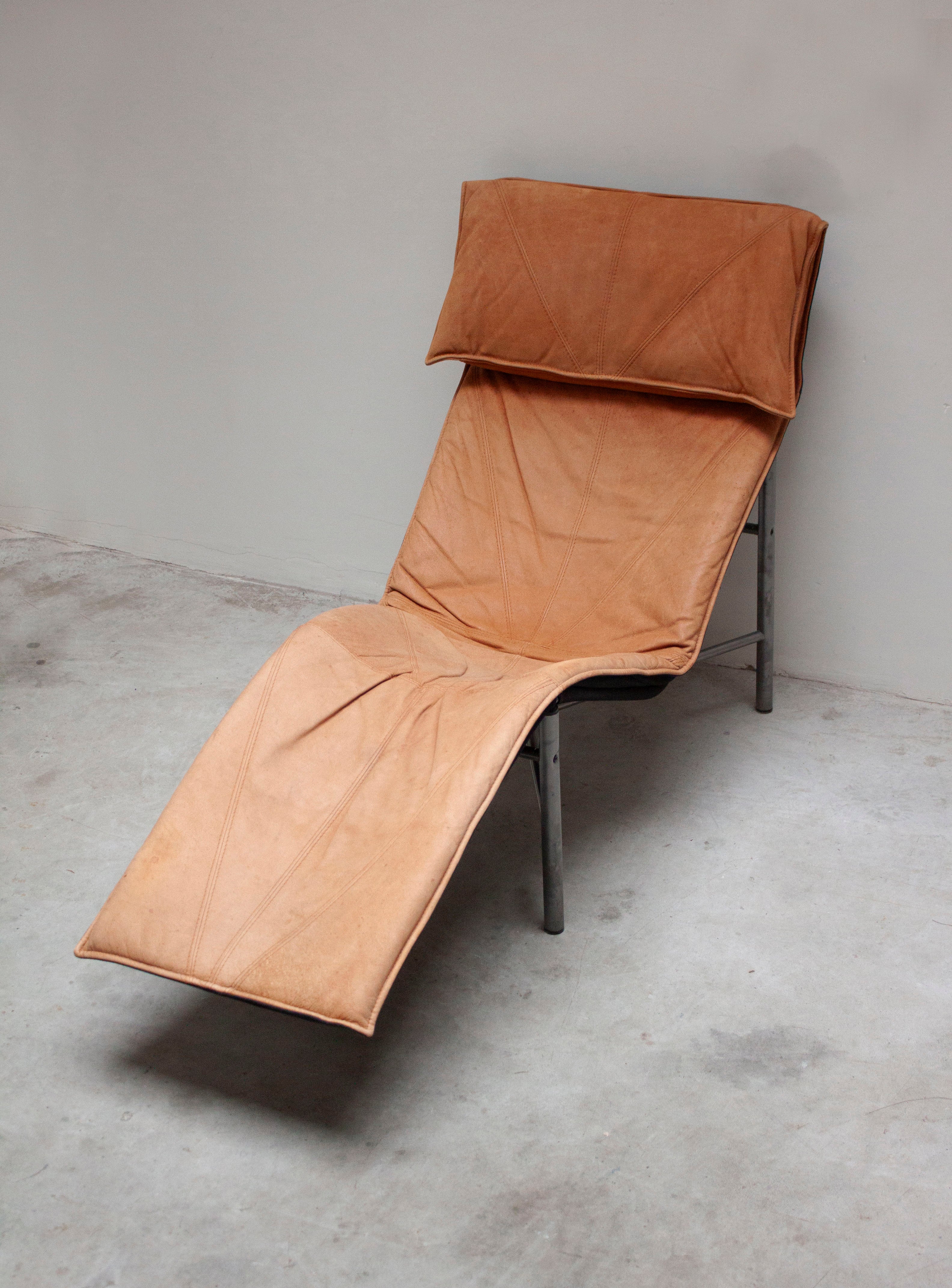 Ikea Skye Chaise Longue by Tord Björklund (Cognac) - Image 15