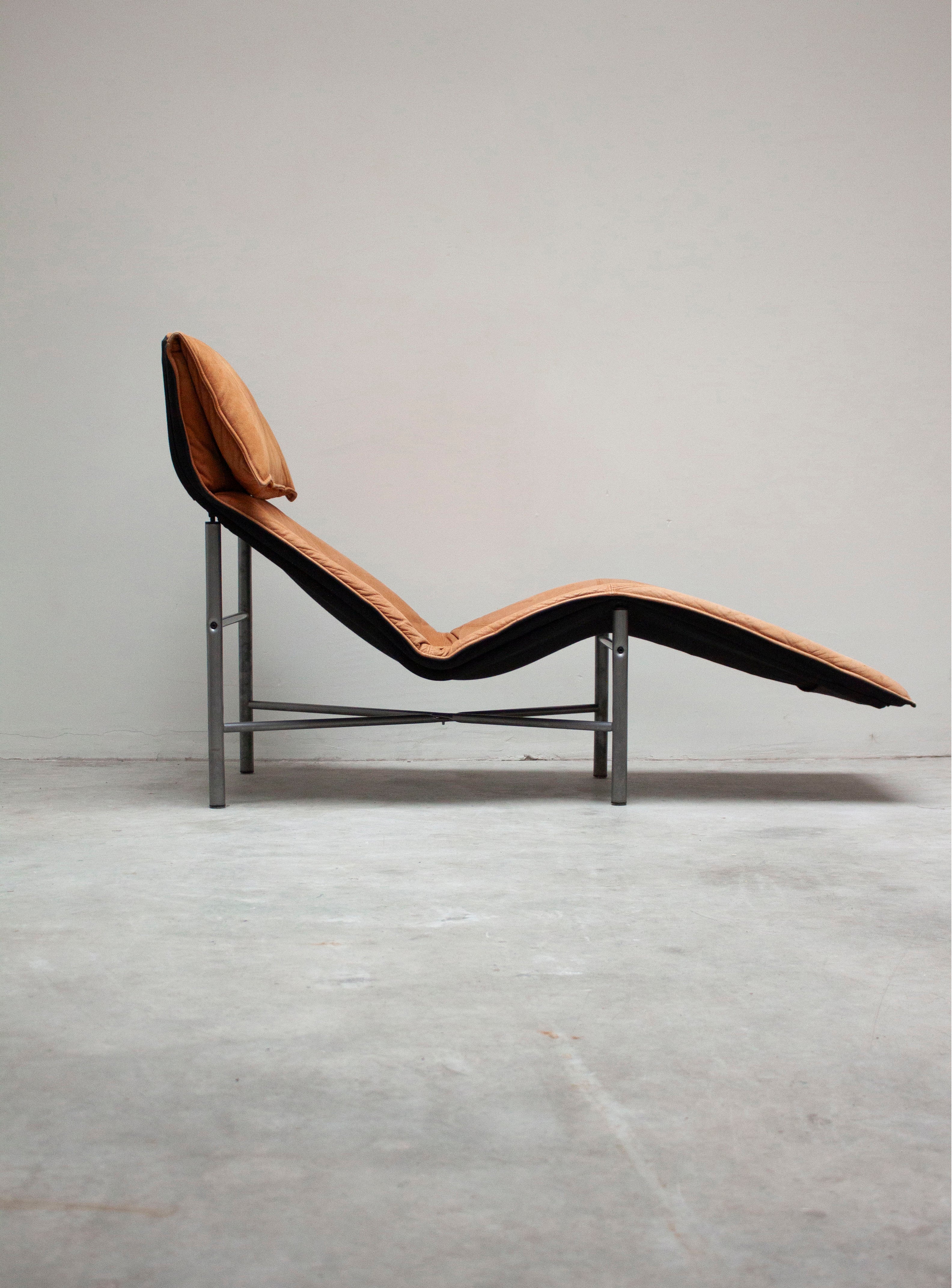 Ikea Skye Chaise Longue by Tord Björklund (Cognac) - Image 5