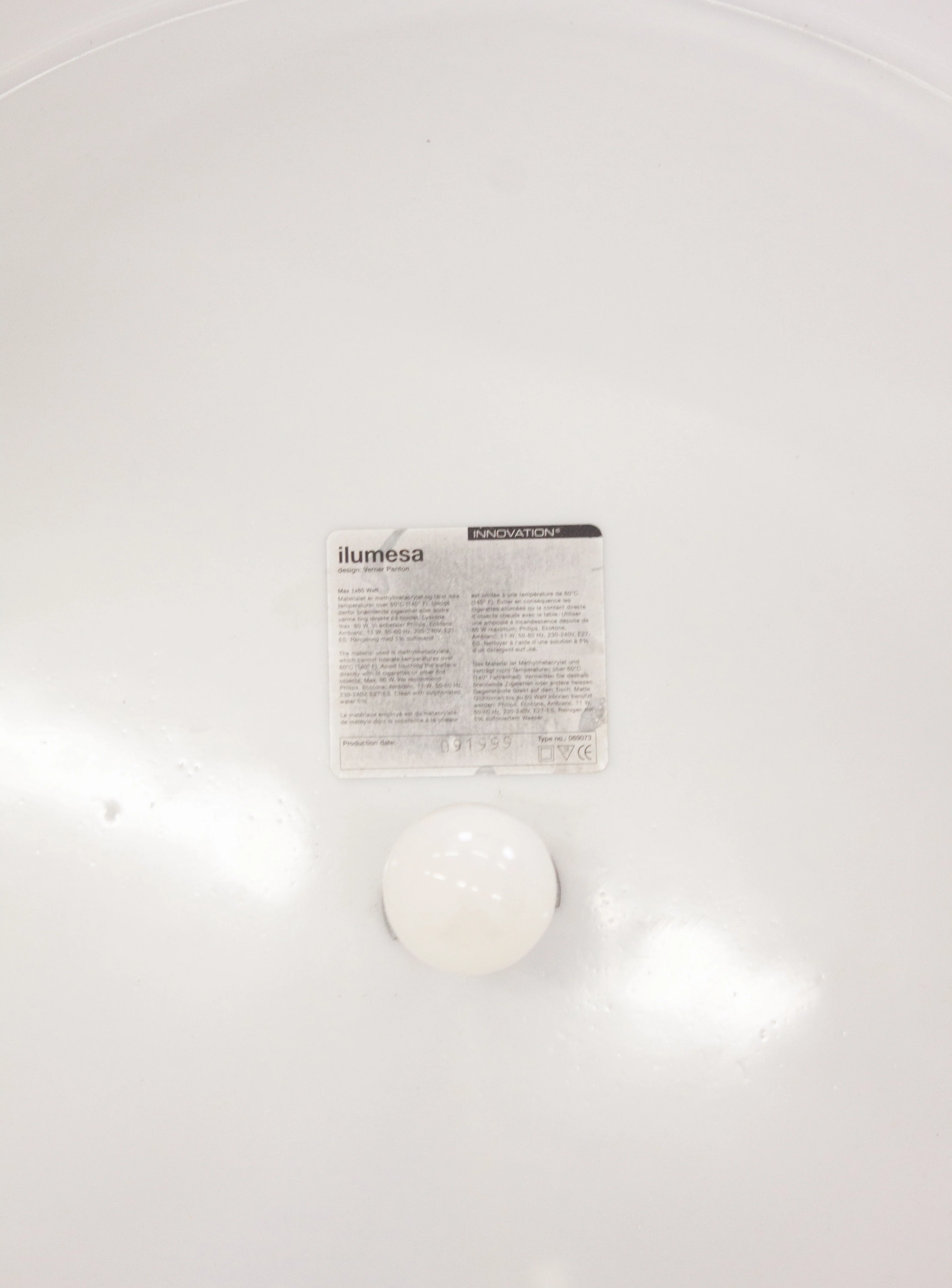 Innovation Ilumesa Floor Lamp & Table by Verner Panton - Image 15