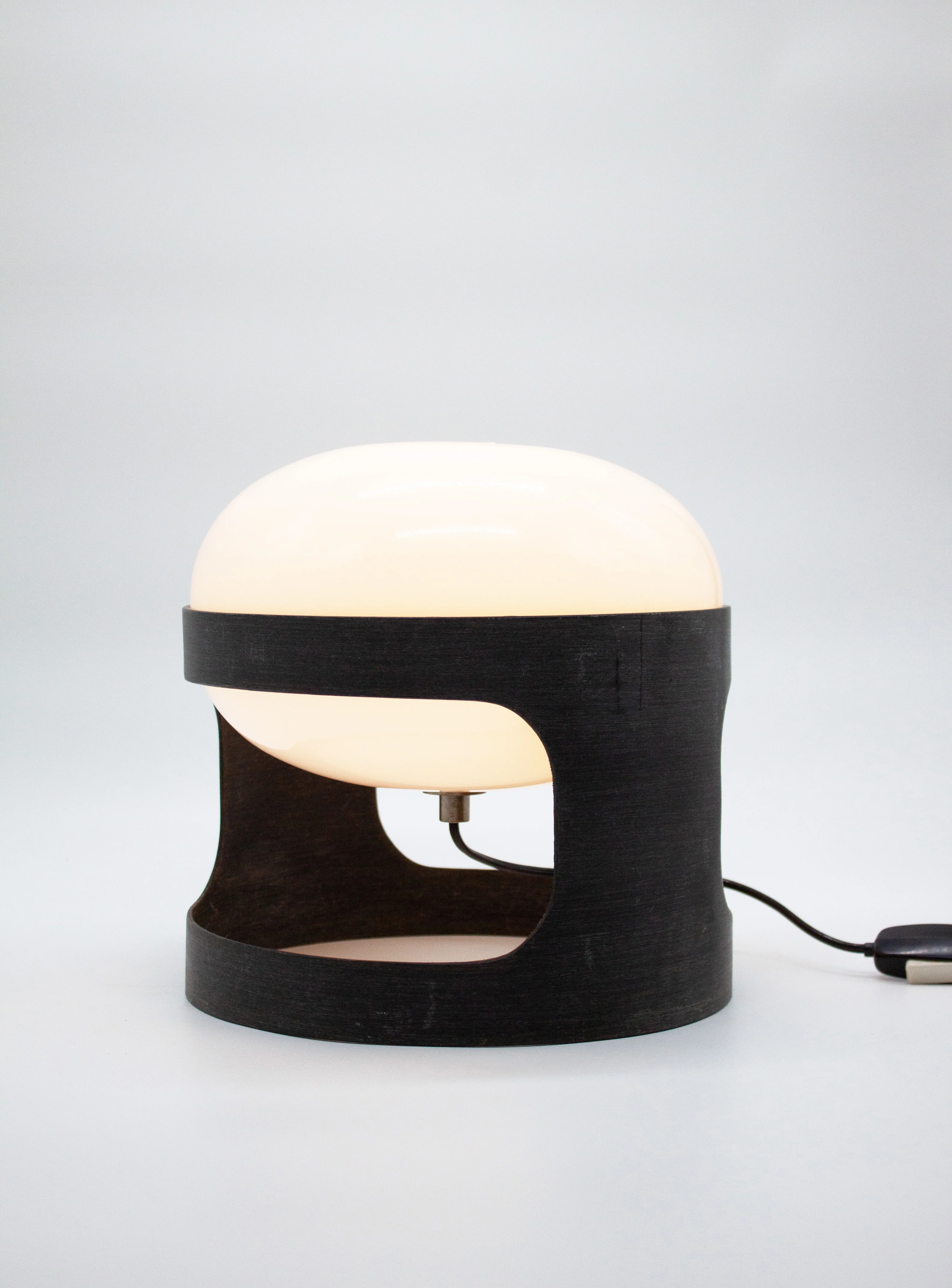 Kartell KD28 Pre-Production Desk Lamp by Joe Colombo (Black)
