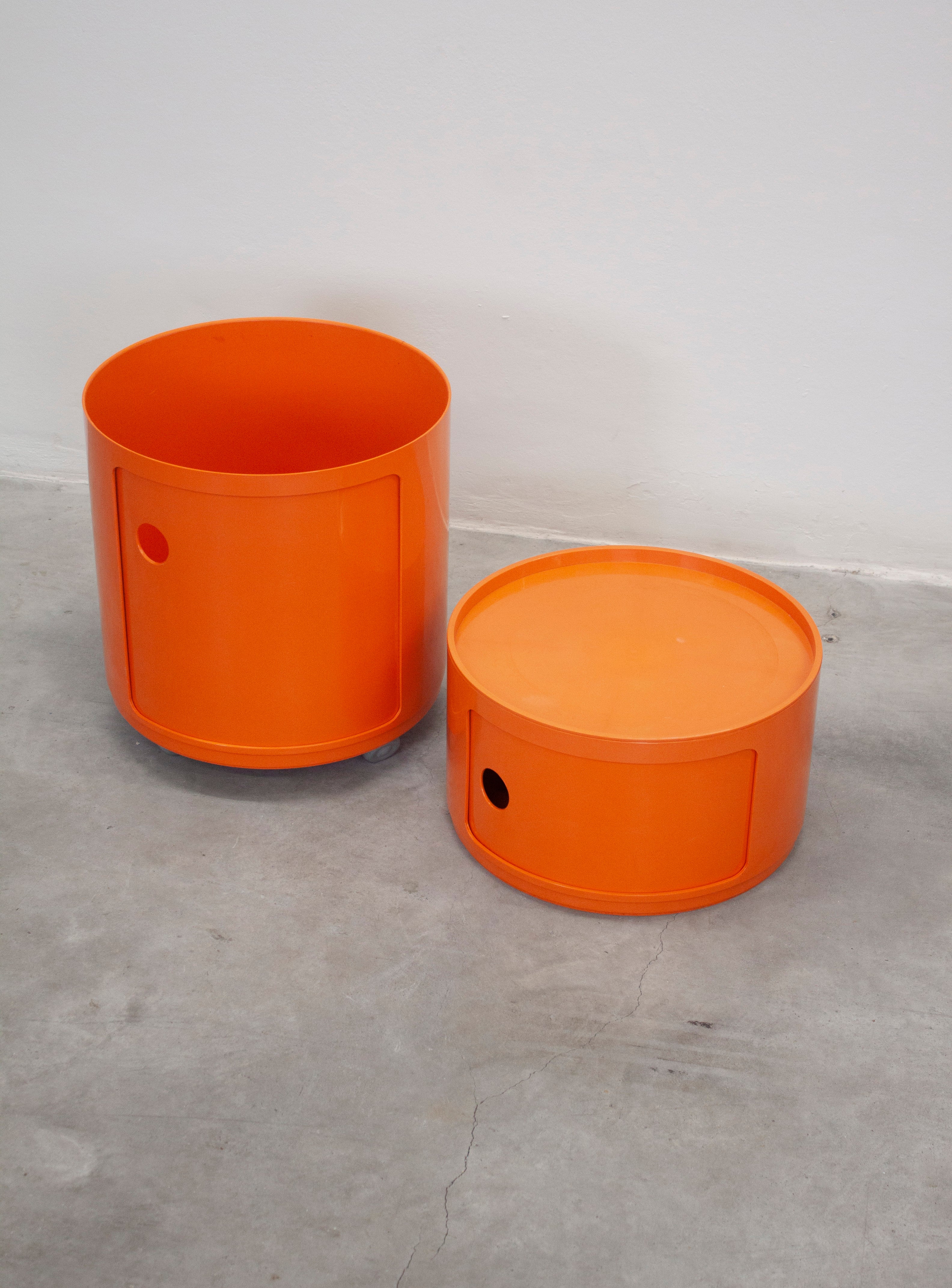 Kartell Large Componibili Container by Anna Castelli (Orange) - Image 4