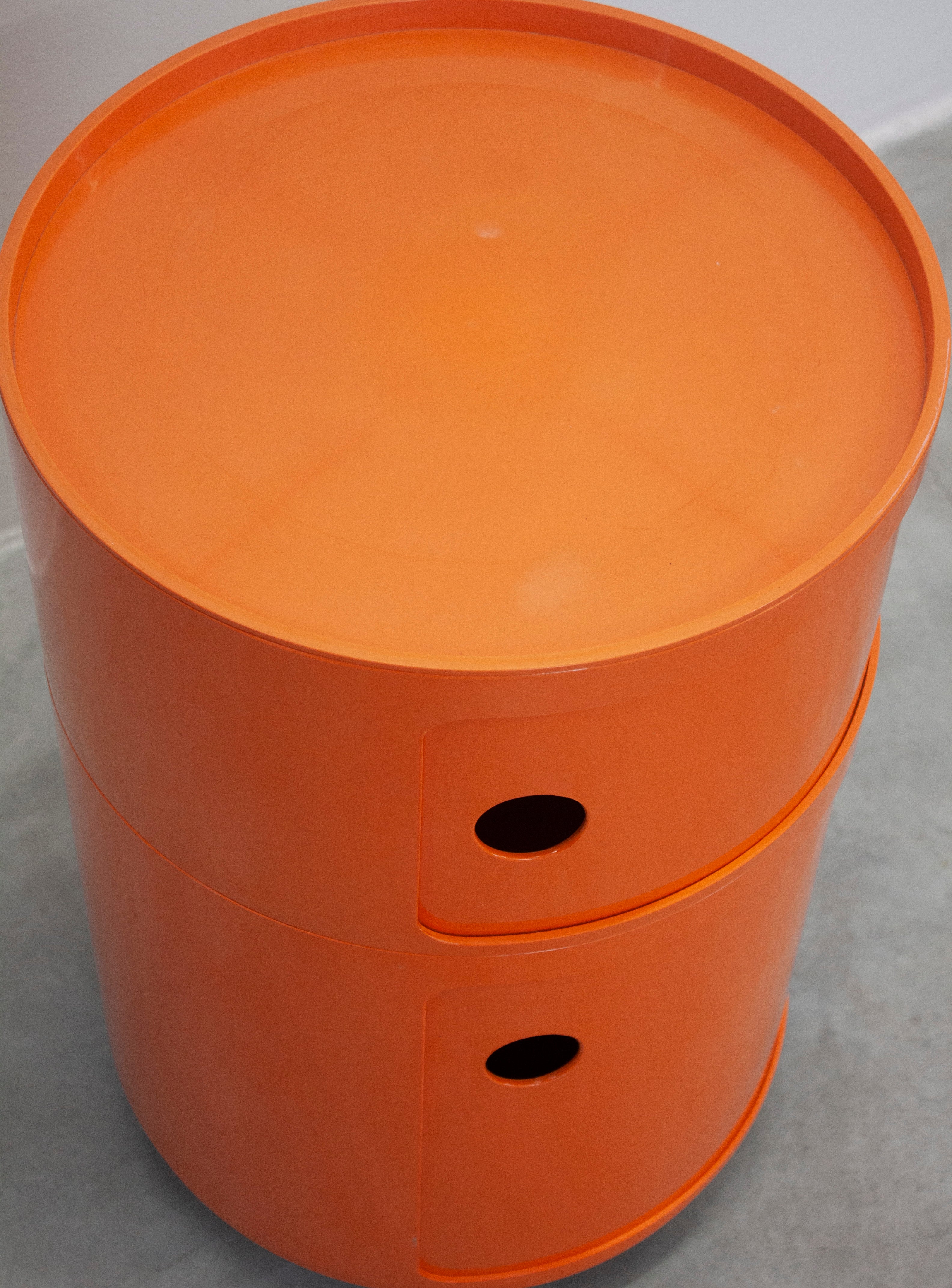 Kartell Large Componibili Container by Anna Castelli (Orange) - Image 5