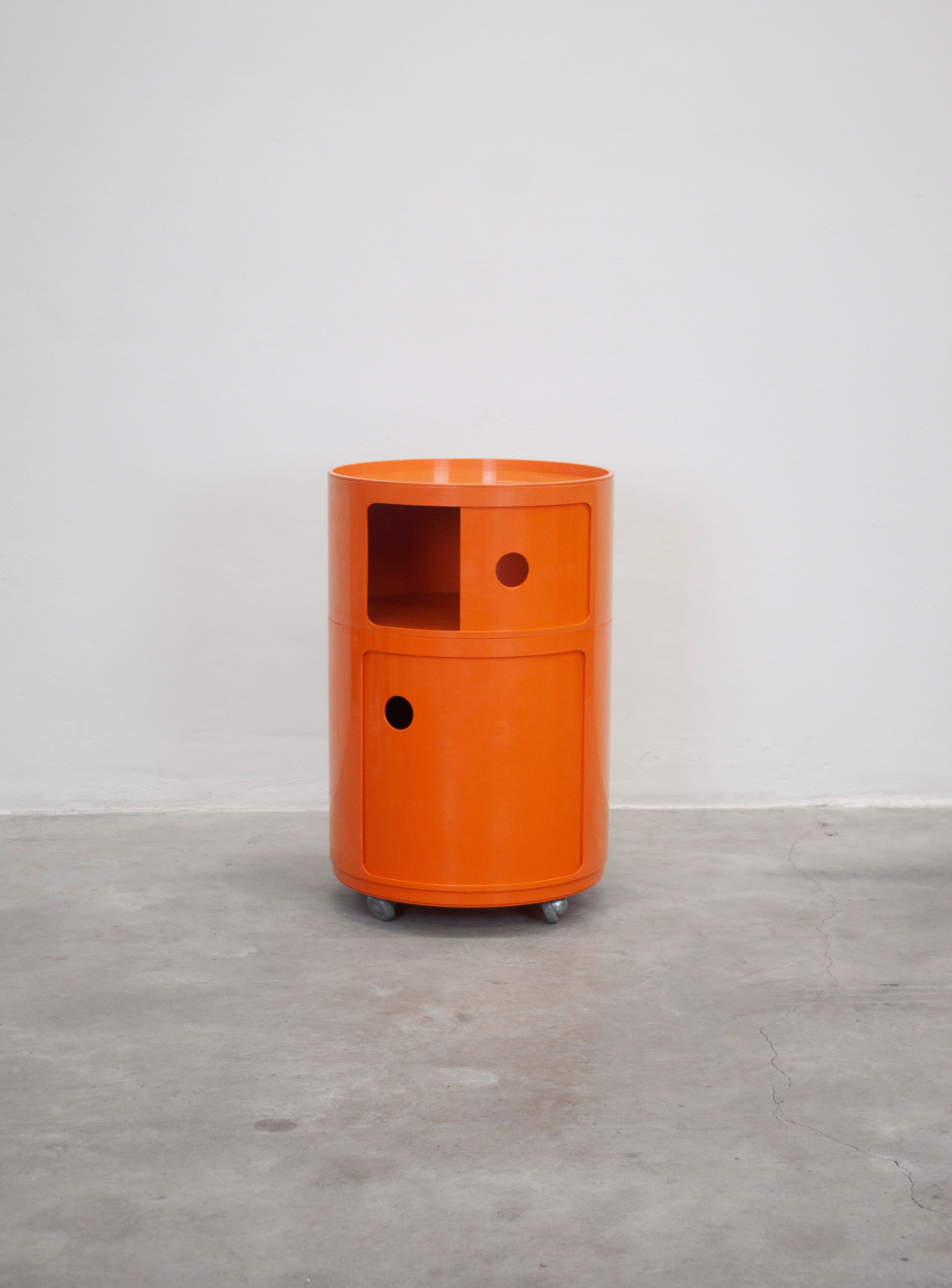 Kartell Large Componibili Container by Anna Castelli (Orange) - Image 8
