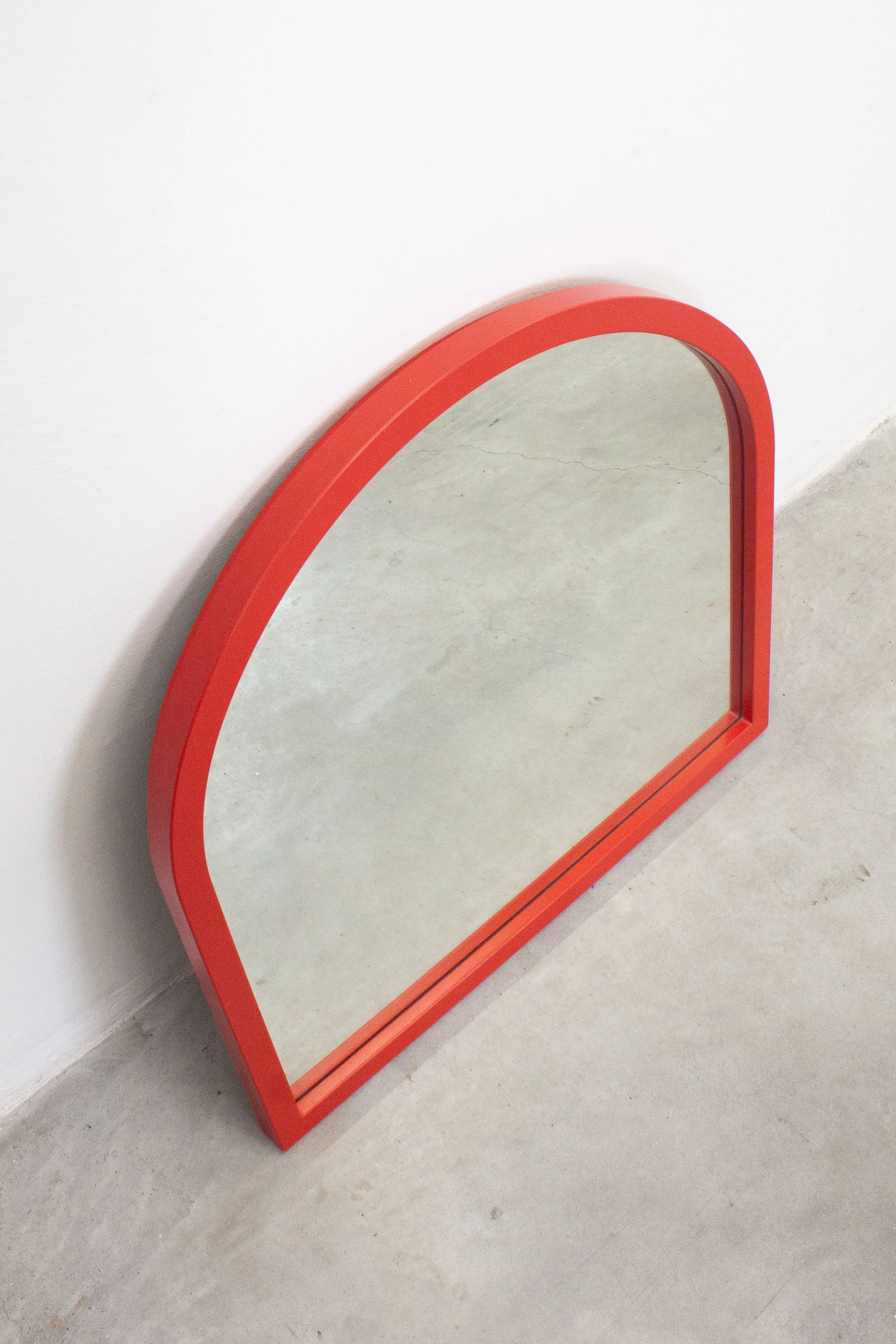 Kartell Model 4720 Mirror by Anna Castelli (Red) - Image 4