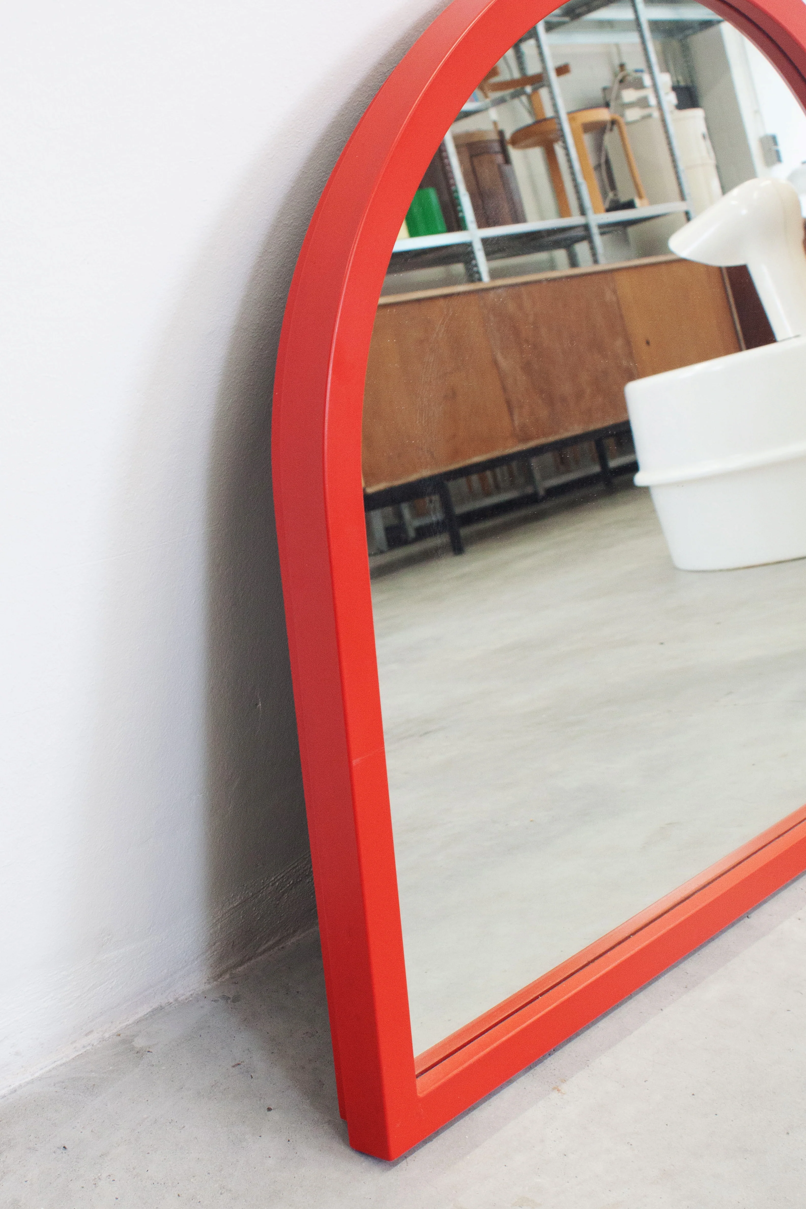 Kartell Model 4720 Mirror by Anna Castelli (Red) - Image 6
