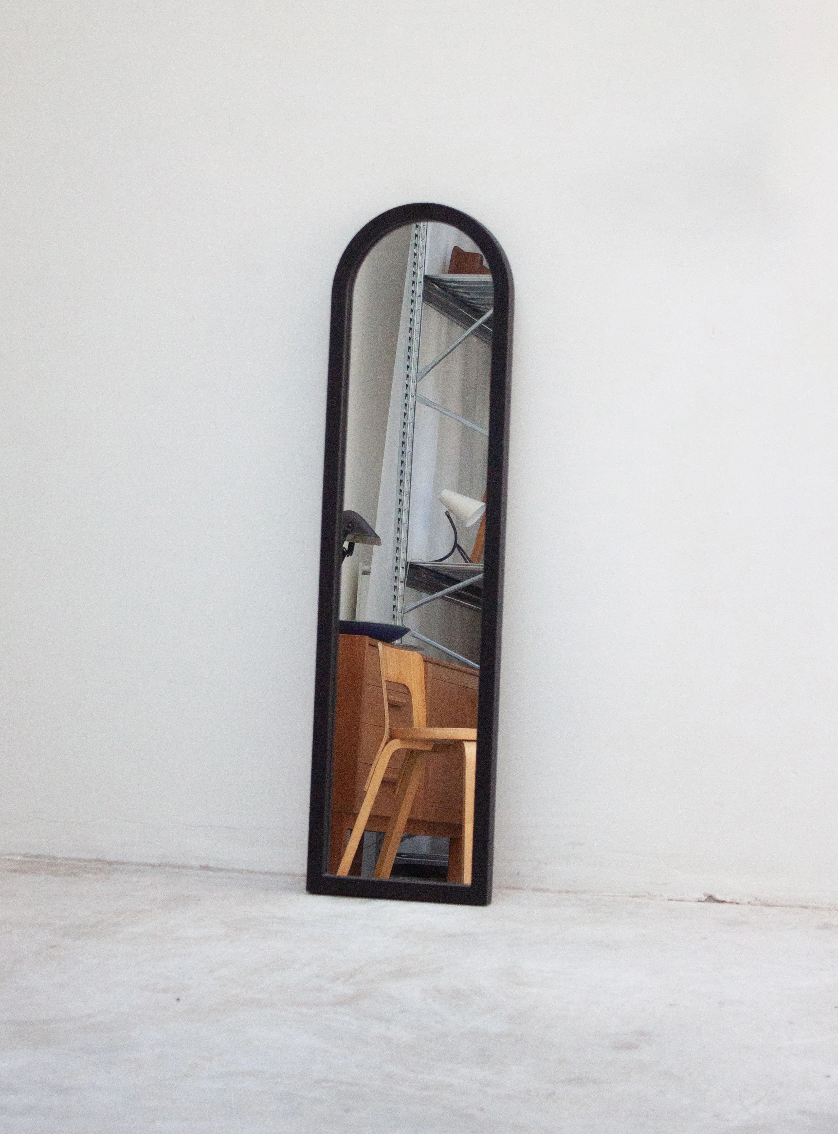 Kartell Model 4729 Mirror by Anna Castelli (Black) - Image 4