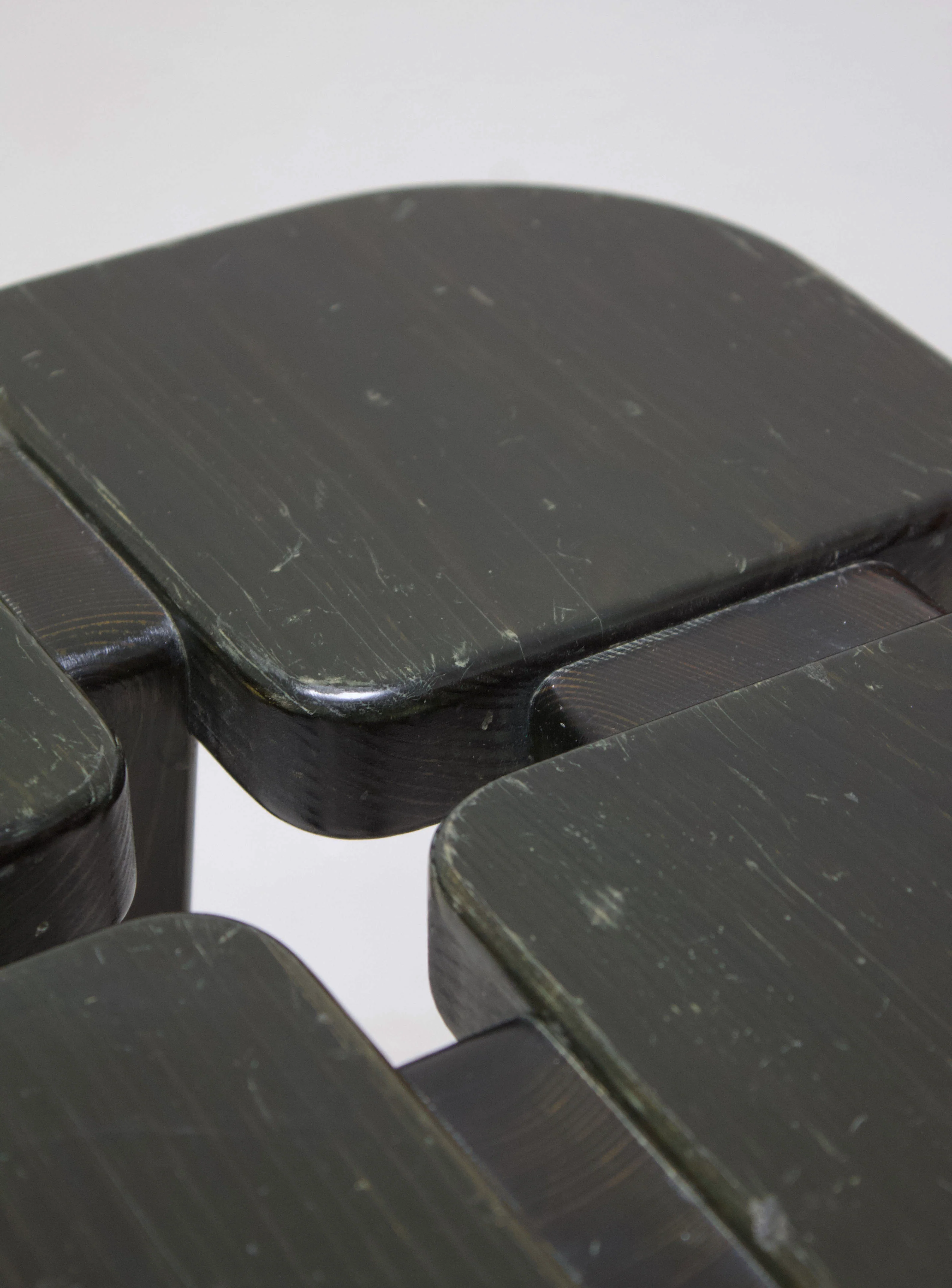 Keravan Puusepäntehdas Apila Stool by Rauni Peippo (Dark Green) - Image 19