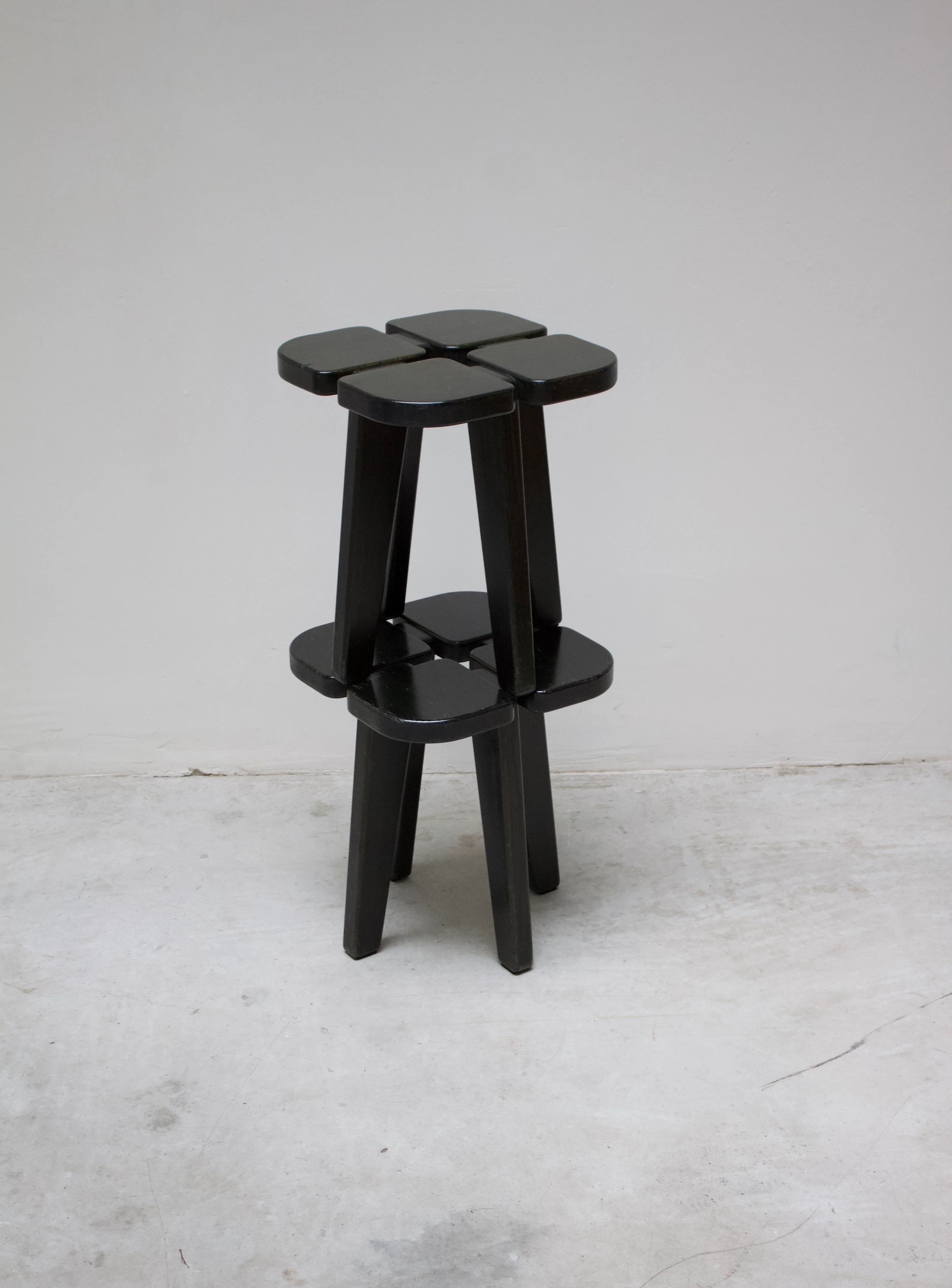 Keravan Puusepäntehdas Apila Stool by Rauni Peippo (Dark Green) - Image 23