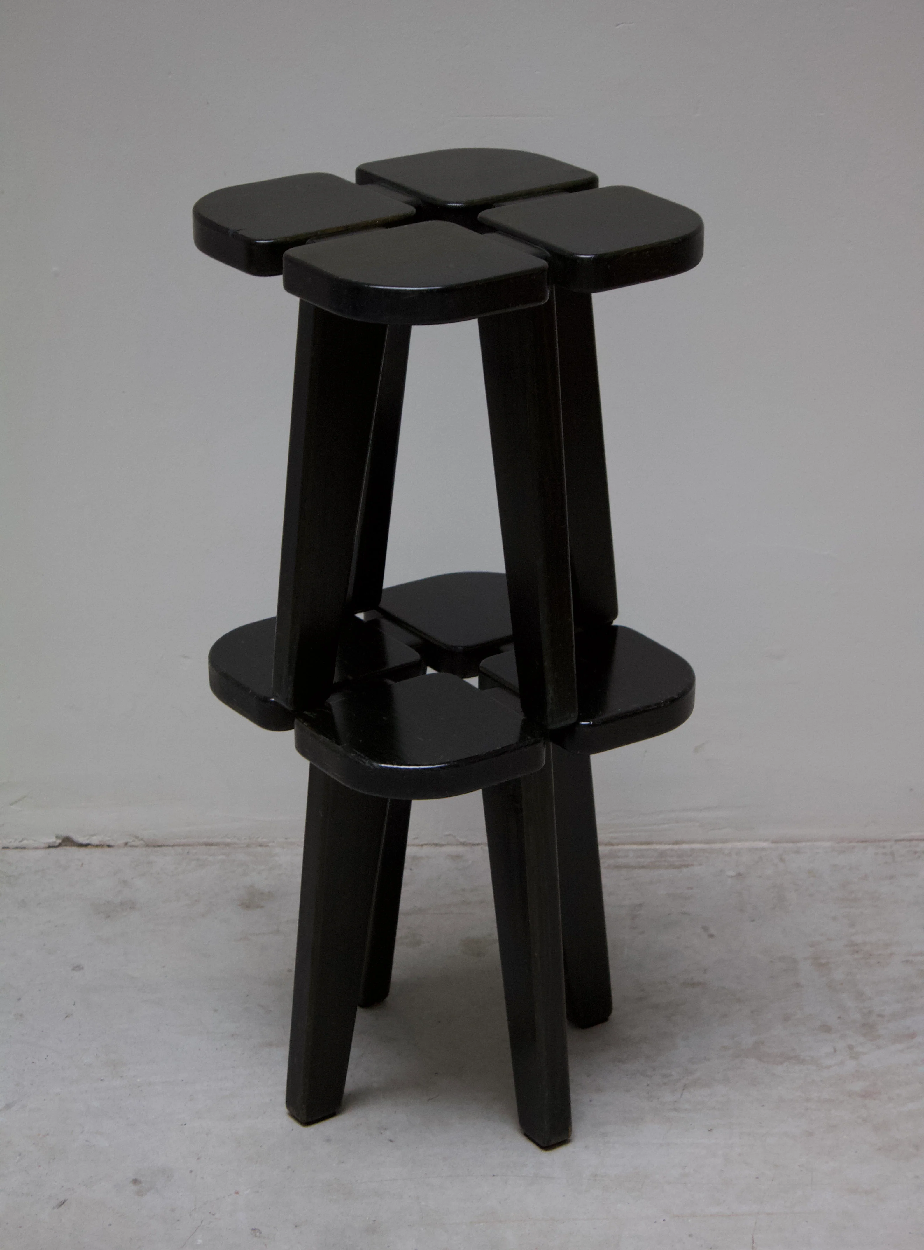 Keravan Puusepäntehdas Apila Stool by Rauni Peippo (Dark Green) - Image 24