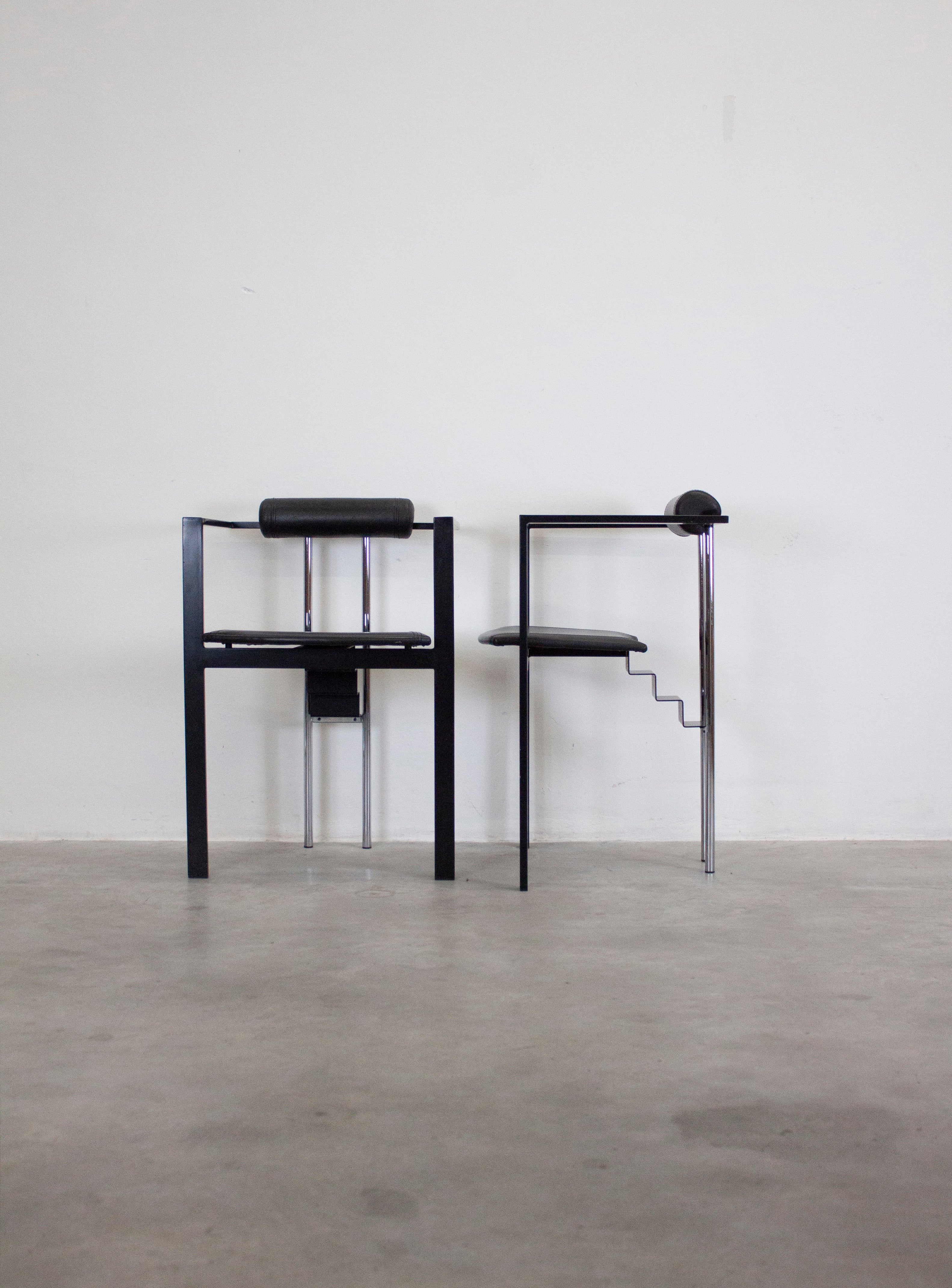 KFF Design Trix Chair by Karl Friedrich Föster (Black/Chrome)