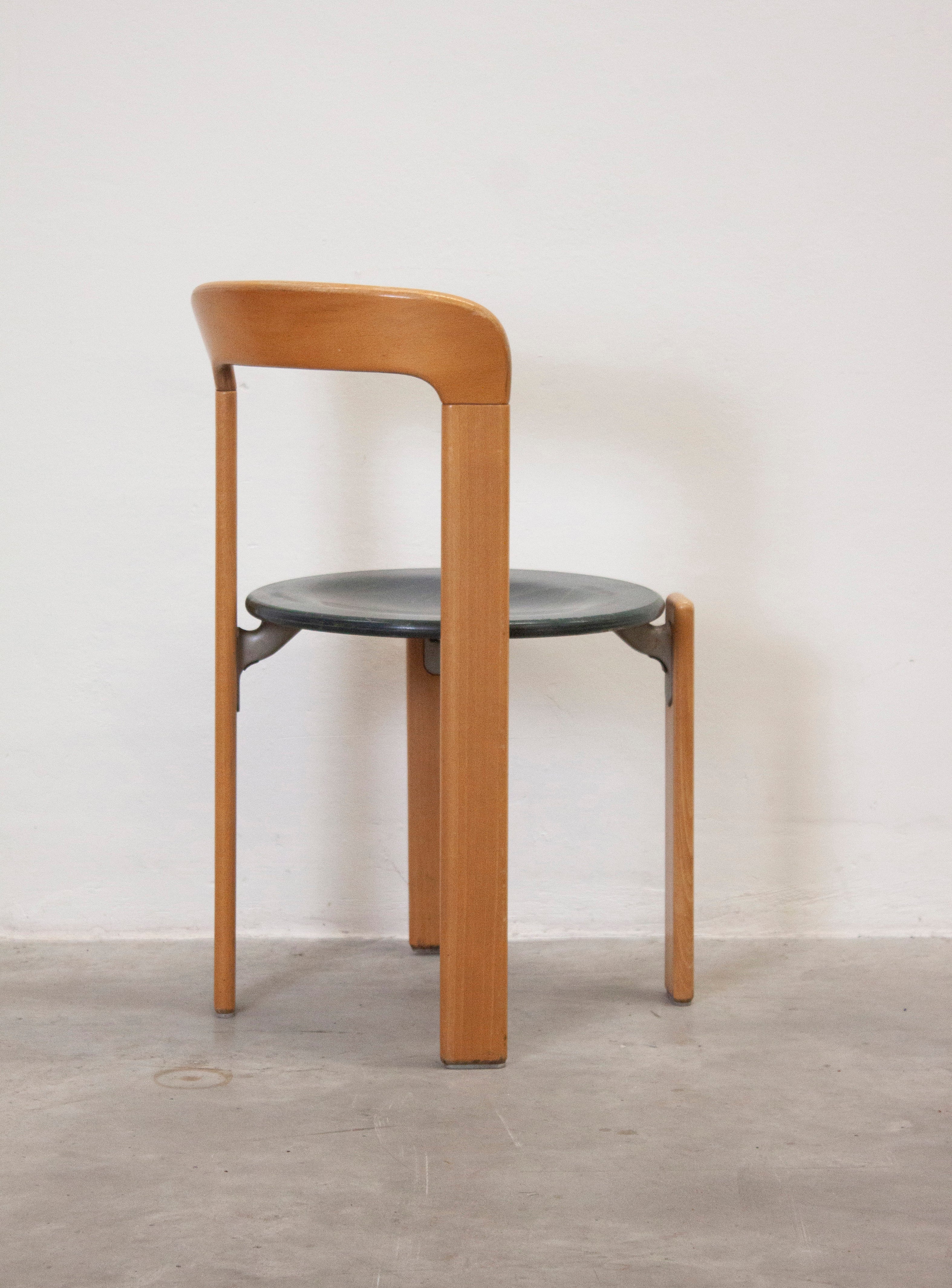 Kusch+Co Rey Dining Chairs by Bruno Rey (Beech/Green) - Image 10