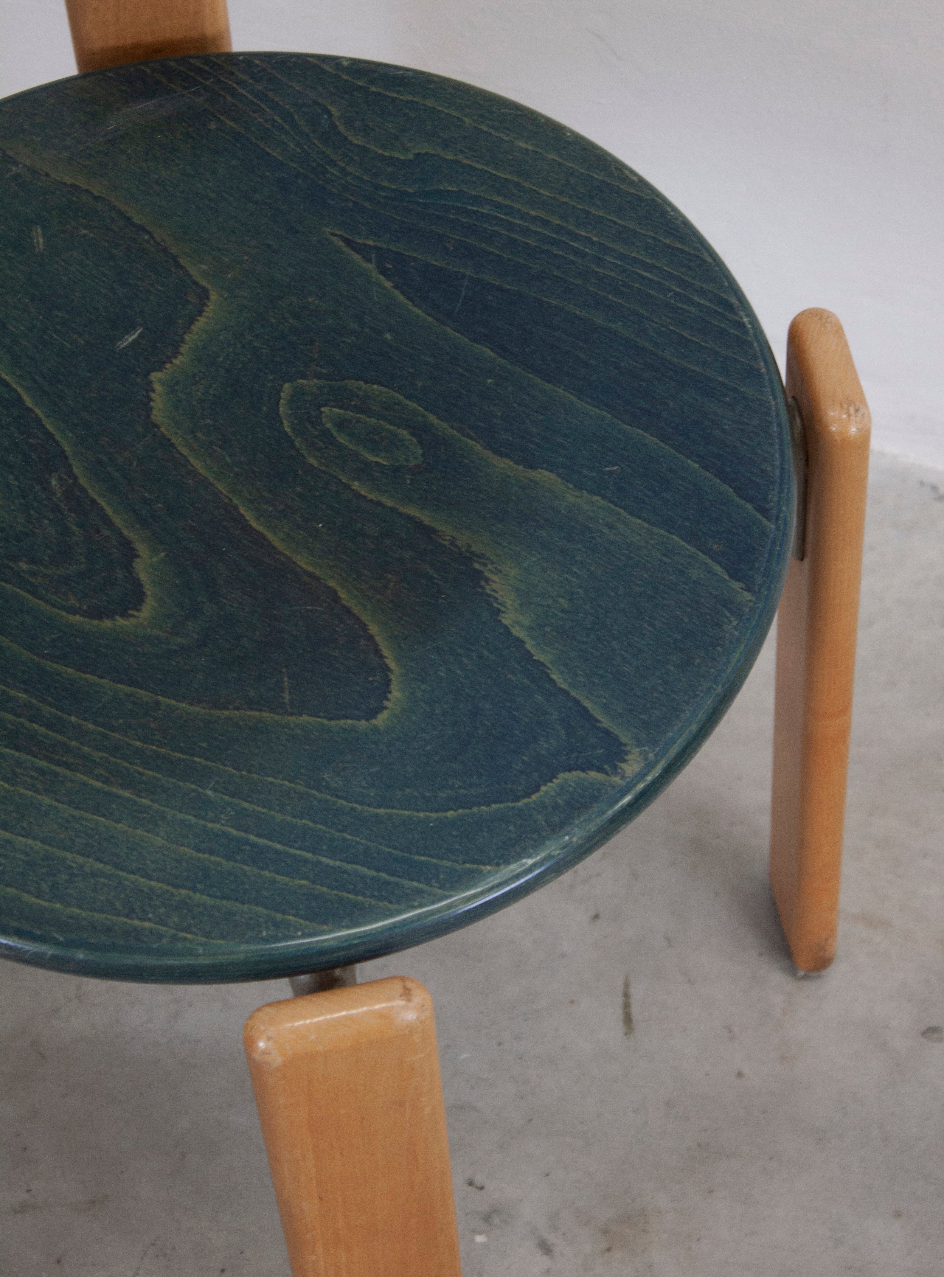 Kusch+Co Rey Dining Chairs by Bruno Rey (Beech/Green) - Image 13