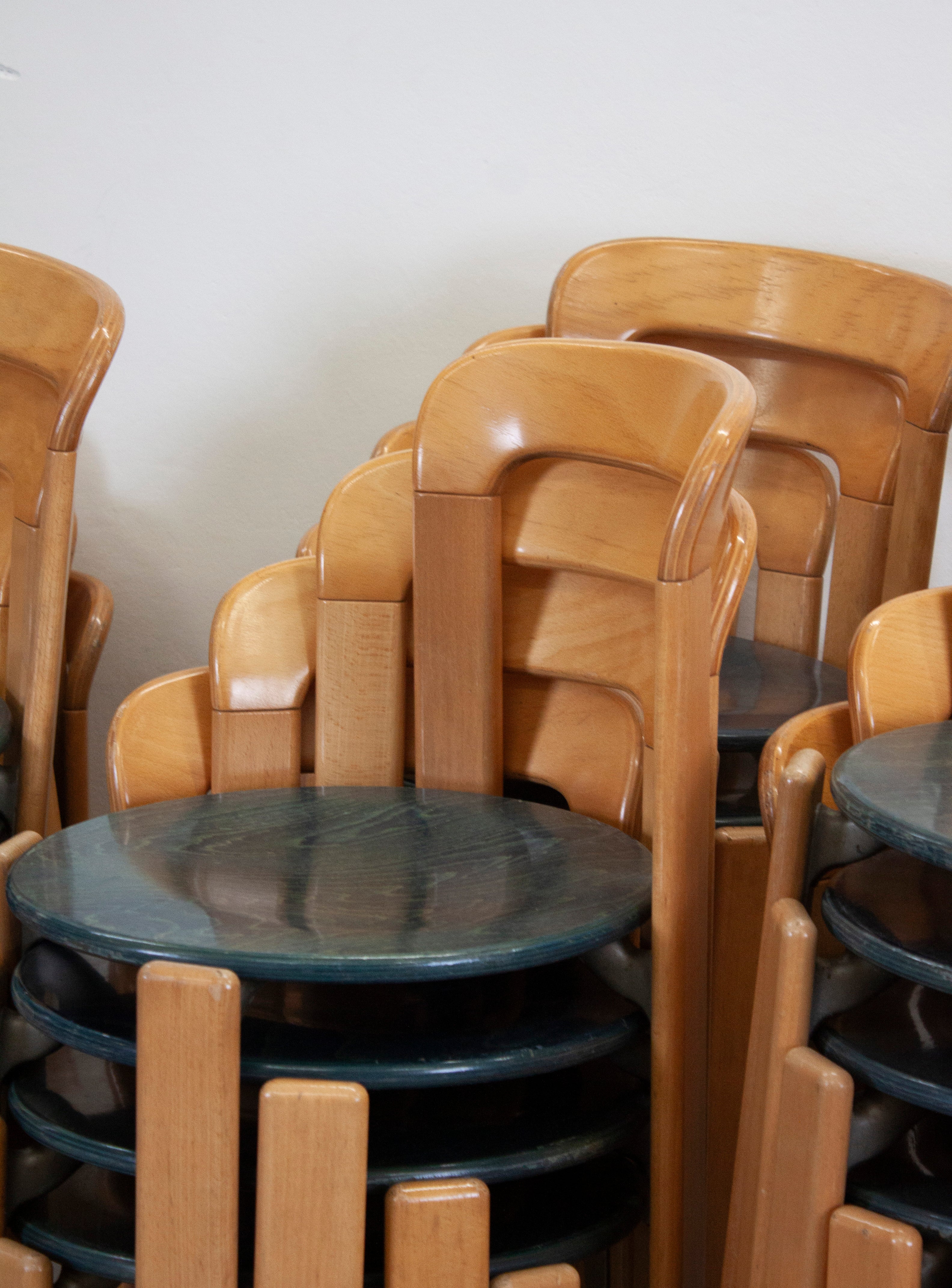 Kusch+Co Rey Dining Chairs by Bruno Rey (Beech/Green) - Image 18