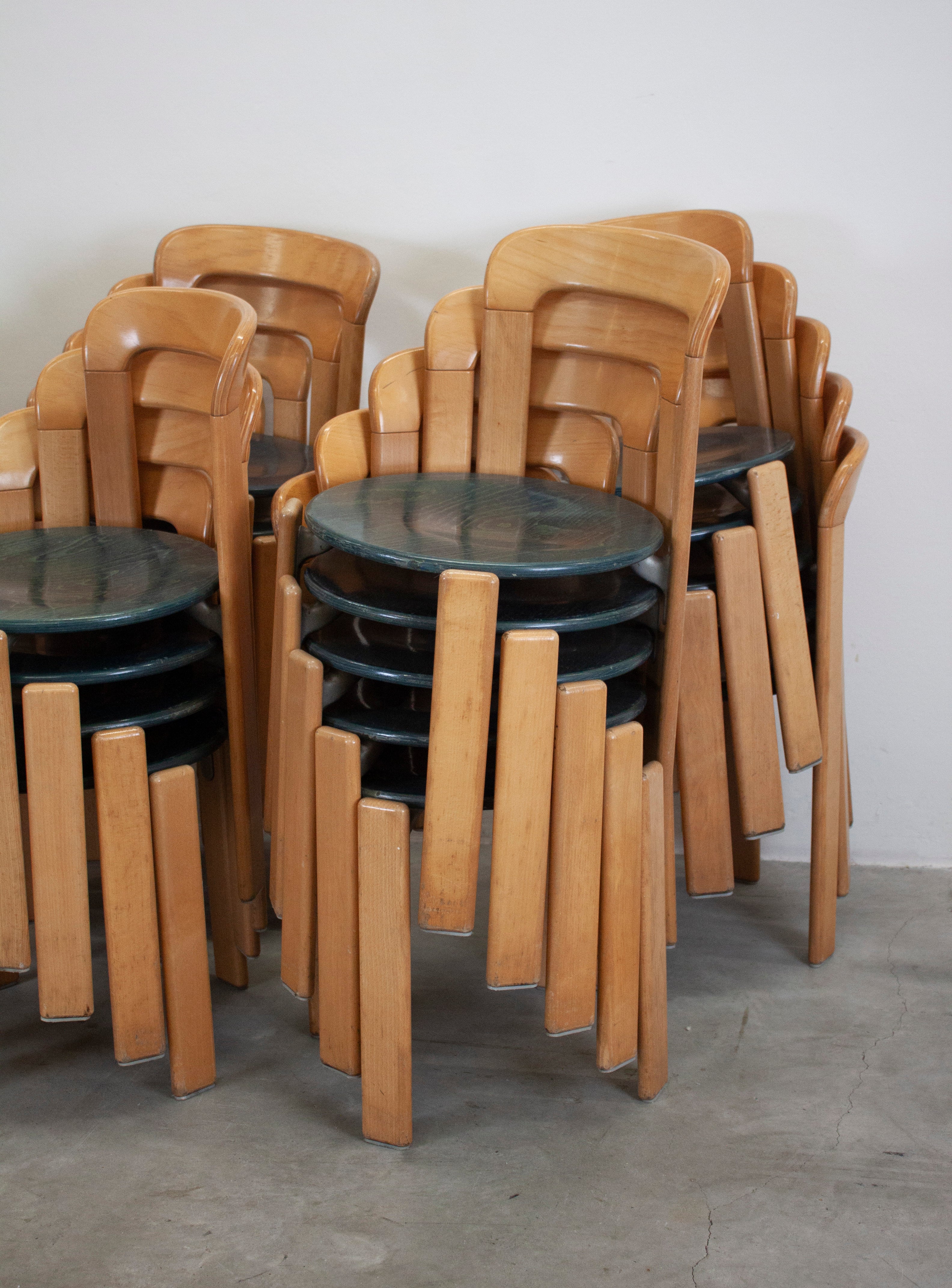 Kusch+Co Rey Dining Chairs by Bruno Rey (Beech/Green) - Image 19