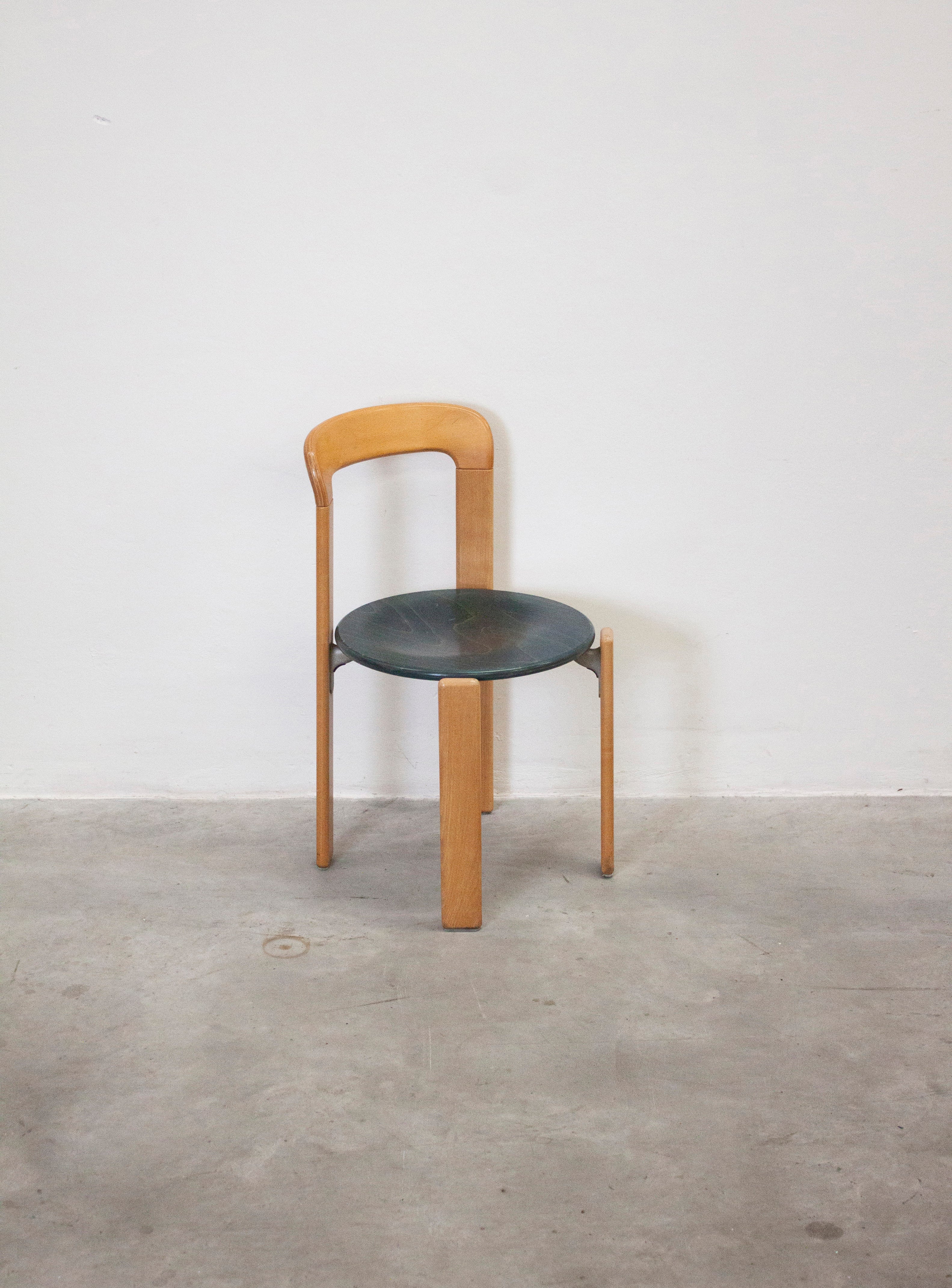 Kusch+Co Rey Dining Chairs by Bruno Rey (Beech/Green) - Image 26