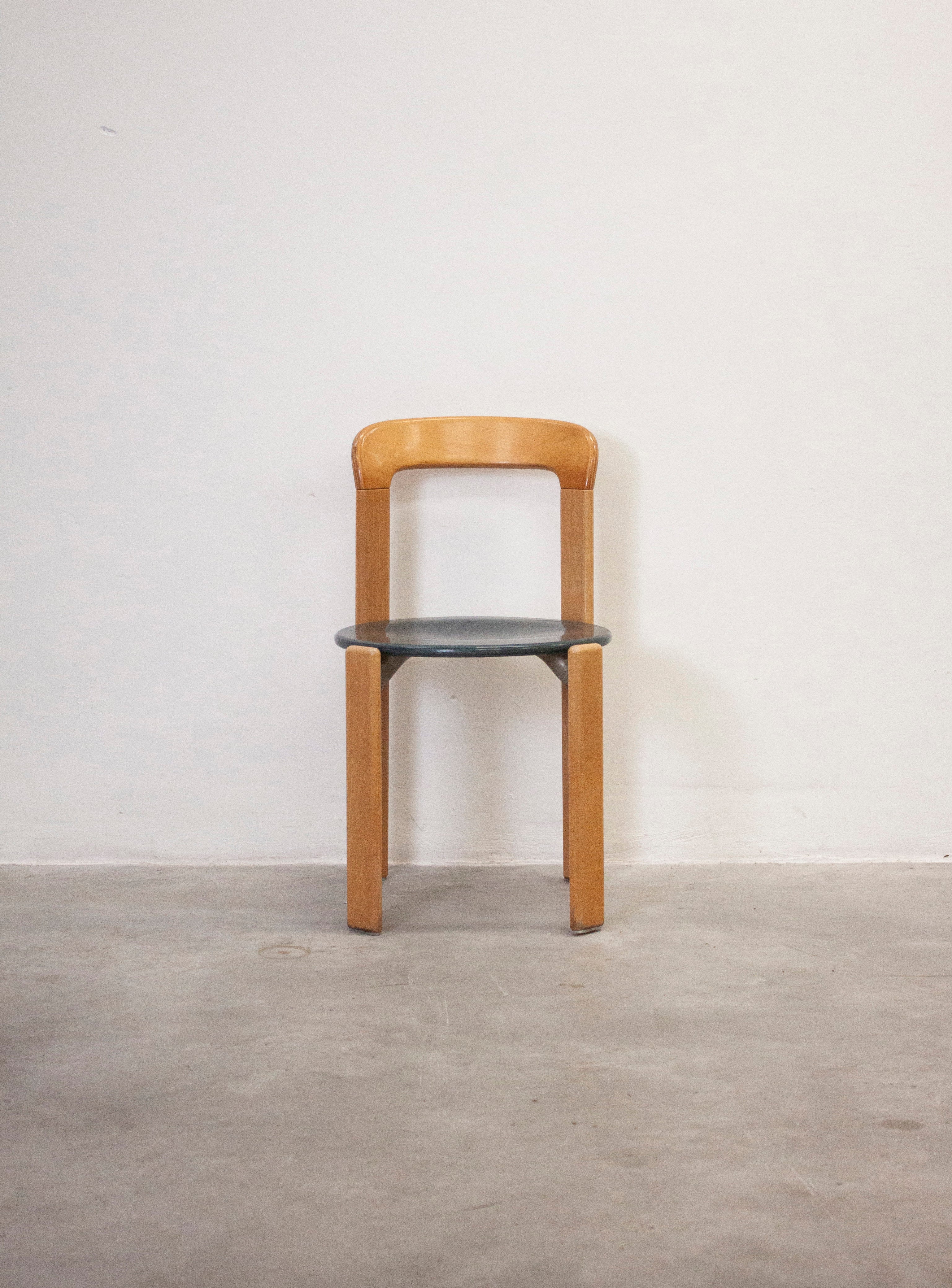 Kusch+Co Rey Dining Chairs by Bruno Rey (Beech/Green) - Image 5
