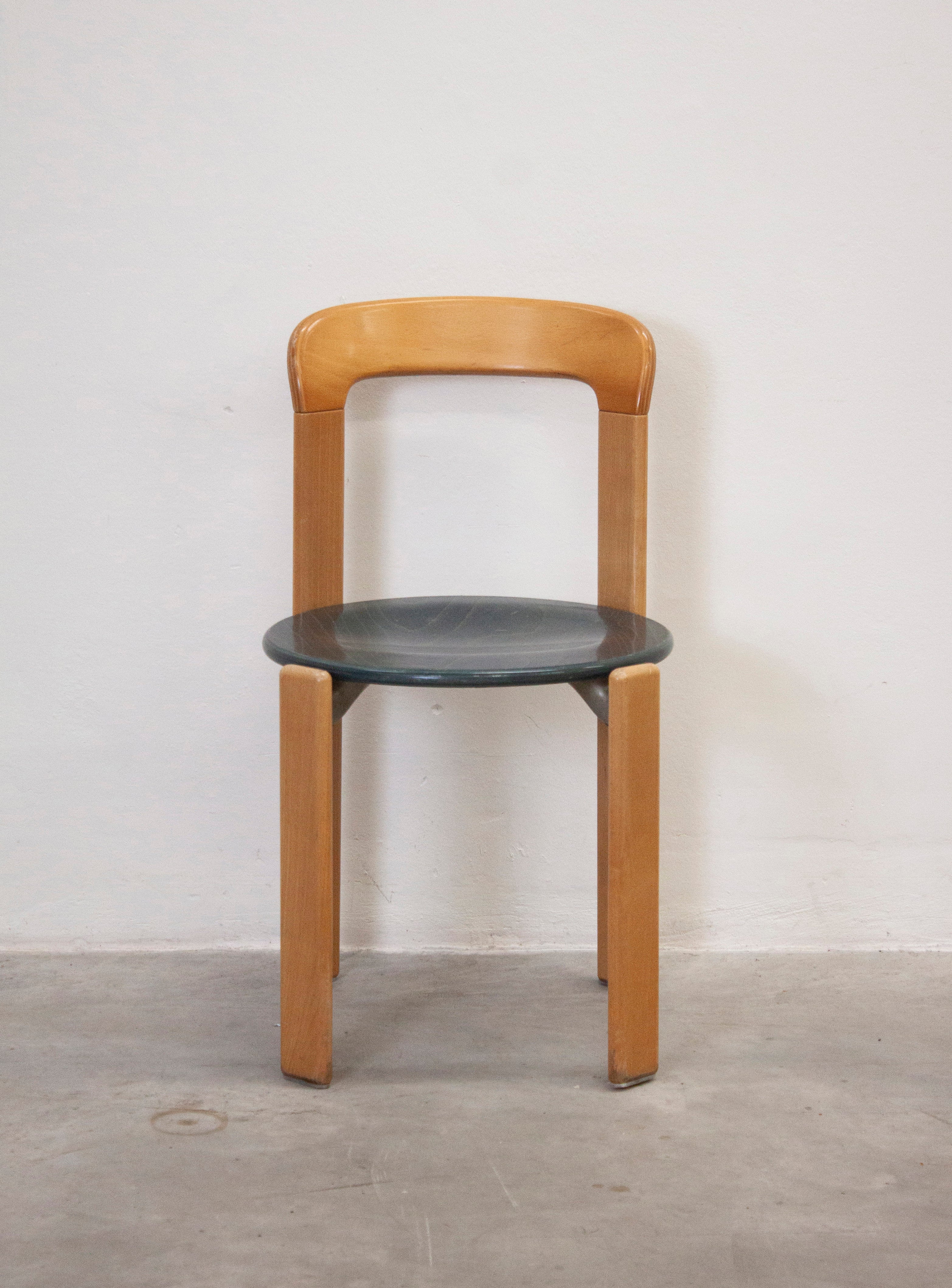 Kusch+Co Rey Dining Chairs by Bruno Rey (Beech/Green) - Image 6