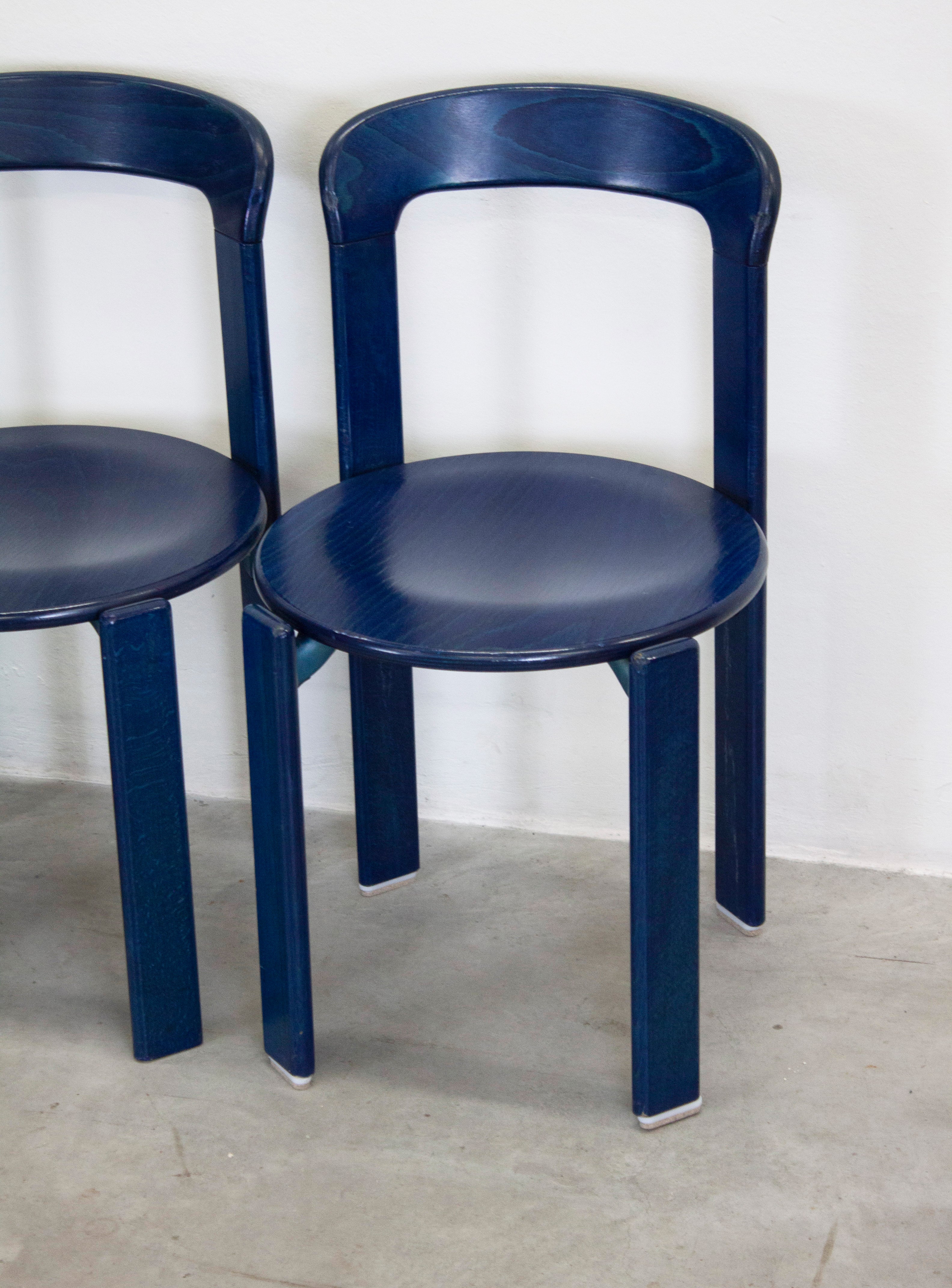 Kusch+Co Rey Dining Chairs by Bruno Rey (Blue) - Image 13