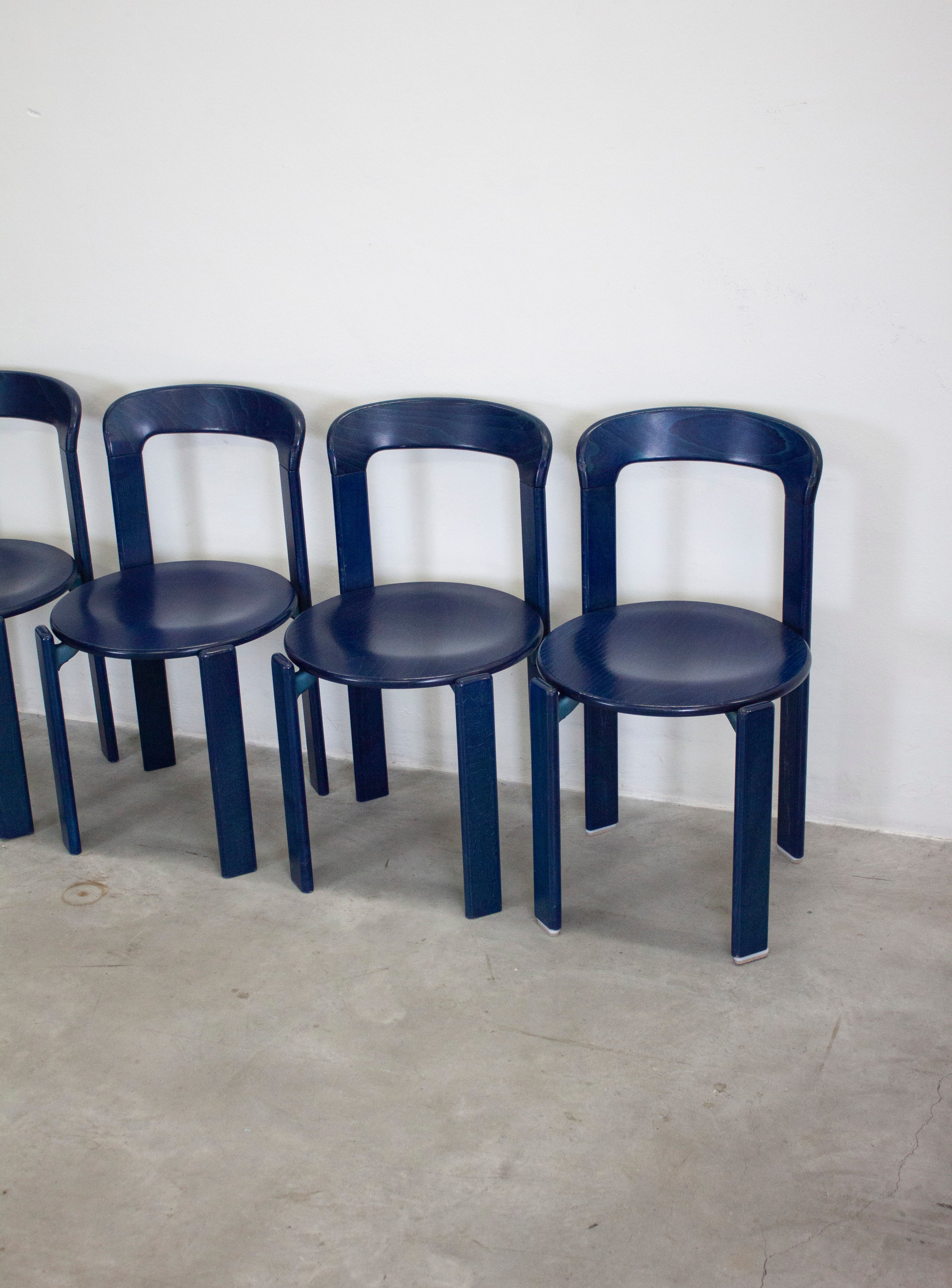 Kusch+Co Rey Dining Chairs by Bruno Rey (Blue) - Image 17