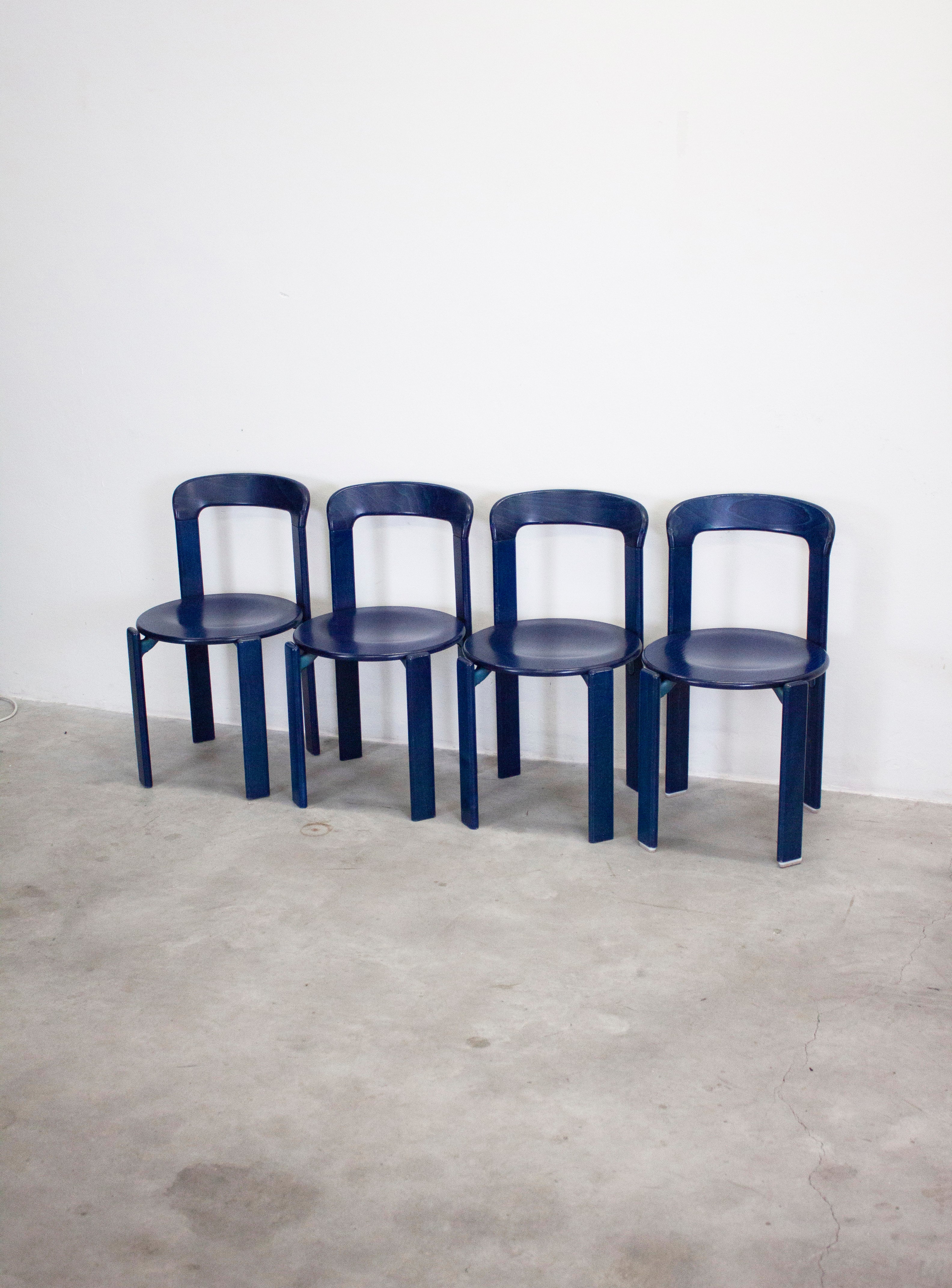 Kusch+Co Rey Dining Chairs by Bruno Rey (Blue) - Image 18