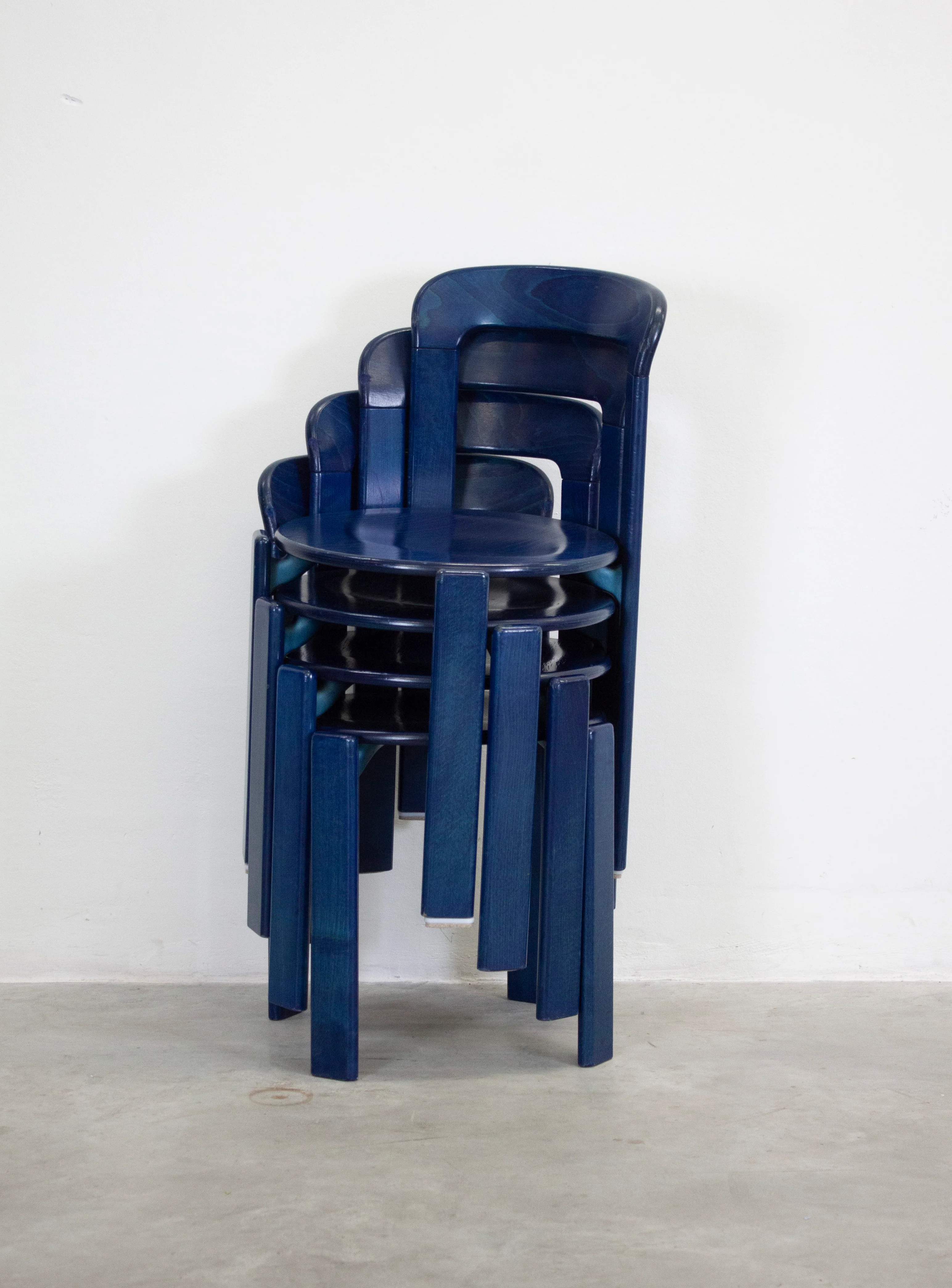 Kusch+Co Rey Dining Chairs by Bruno Rey (Blue) - Image 3