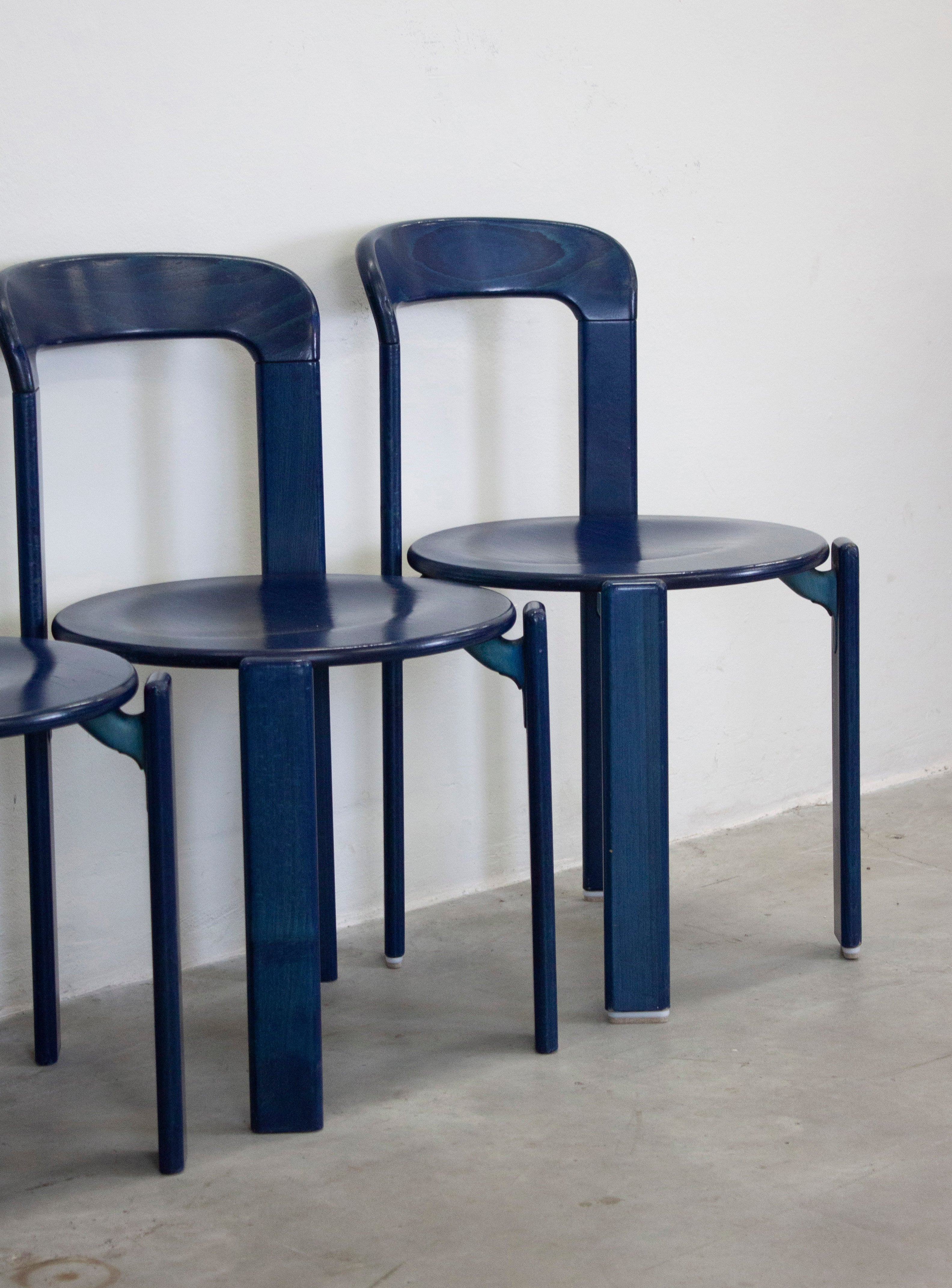 Kusch+Co Rey Dining Chairs by Bruno Rey (Blue) - Image 9