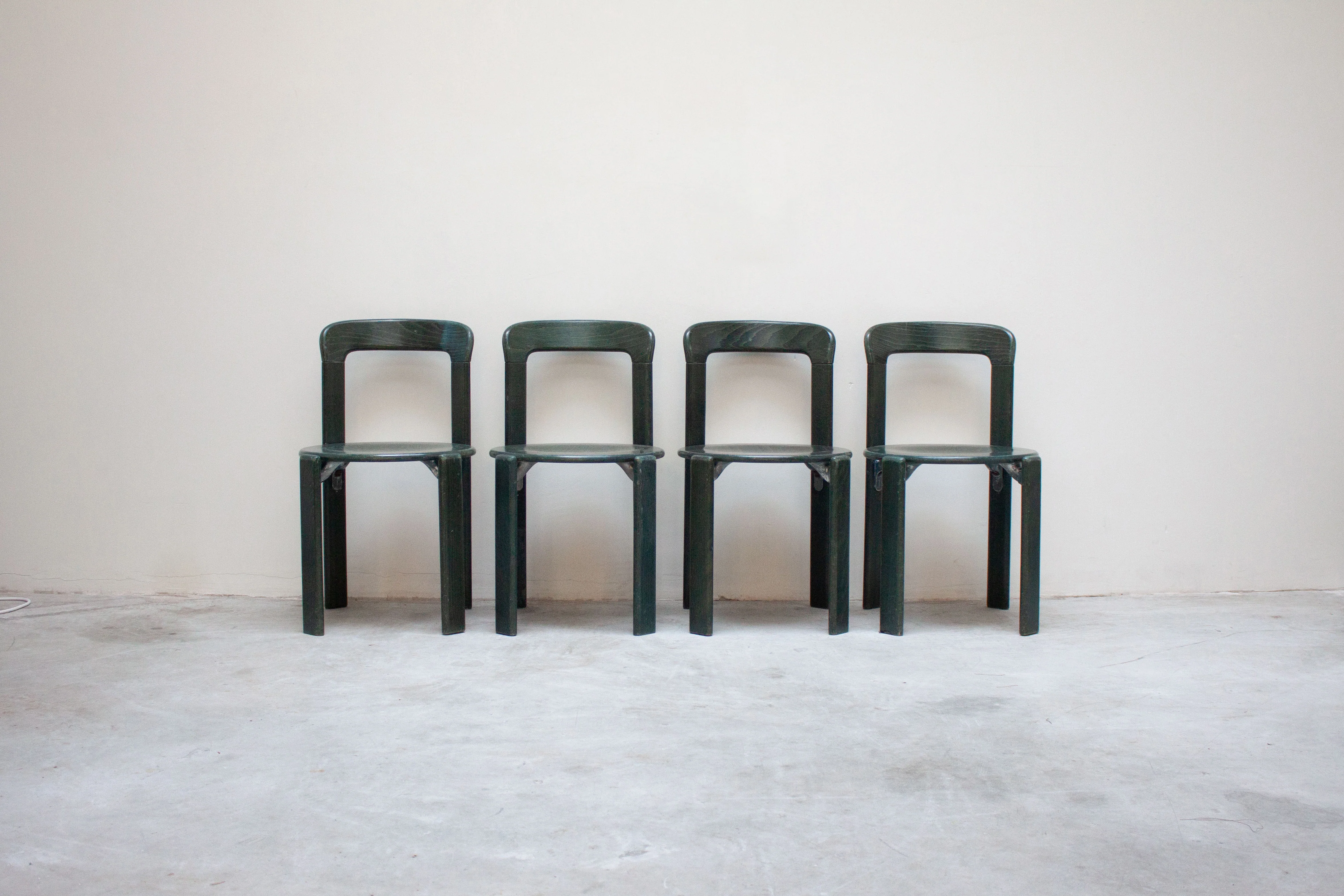 Kusch+Co Rey Dining Chairs by Bruno Rey (Dark Green) - Image 10
