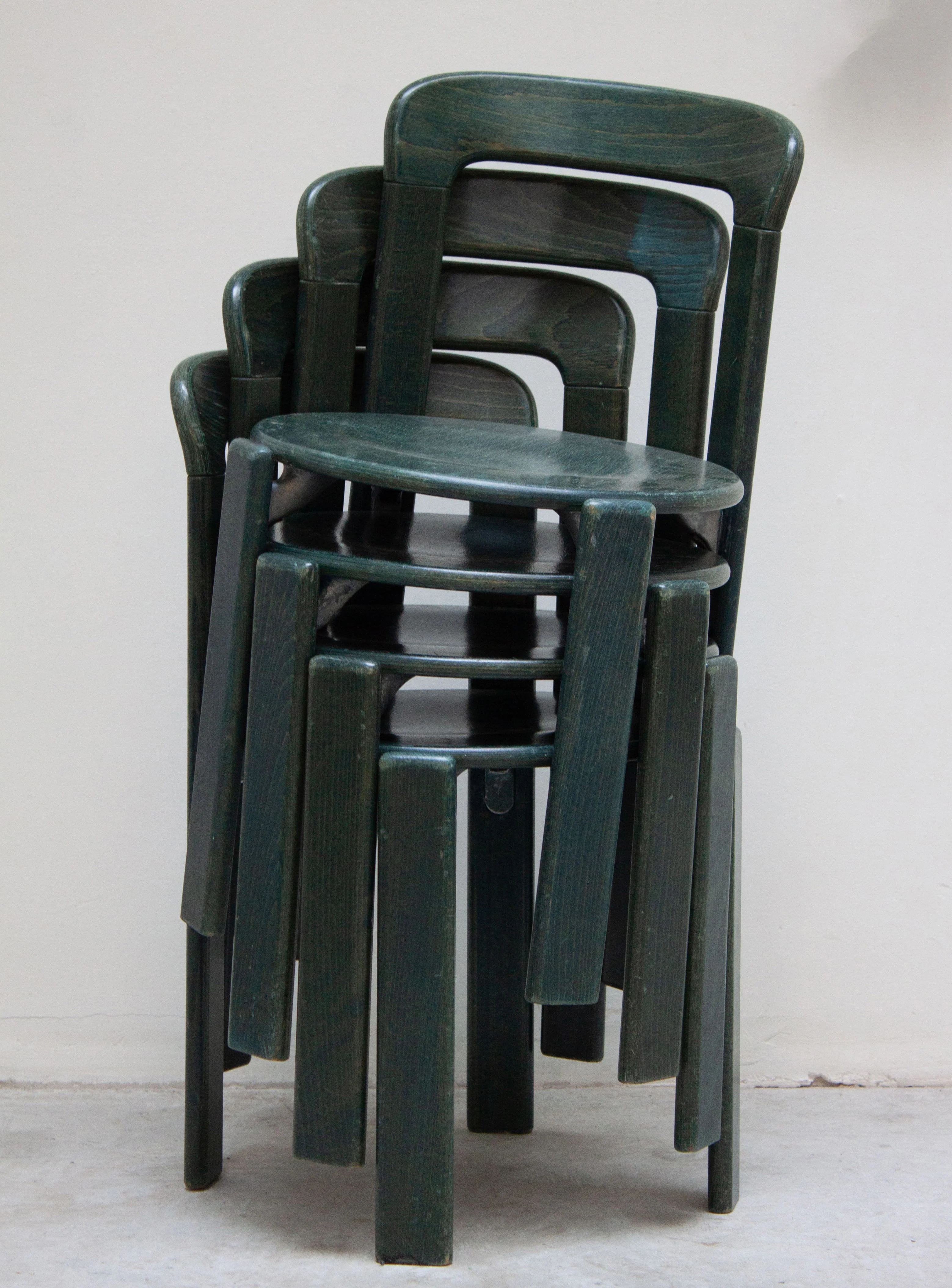Kusch+Co Rey Dining Chairs by Bruno Rey (Dark Green) - Image 21