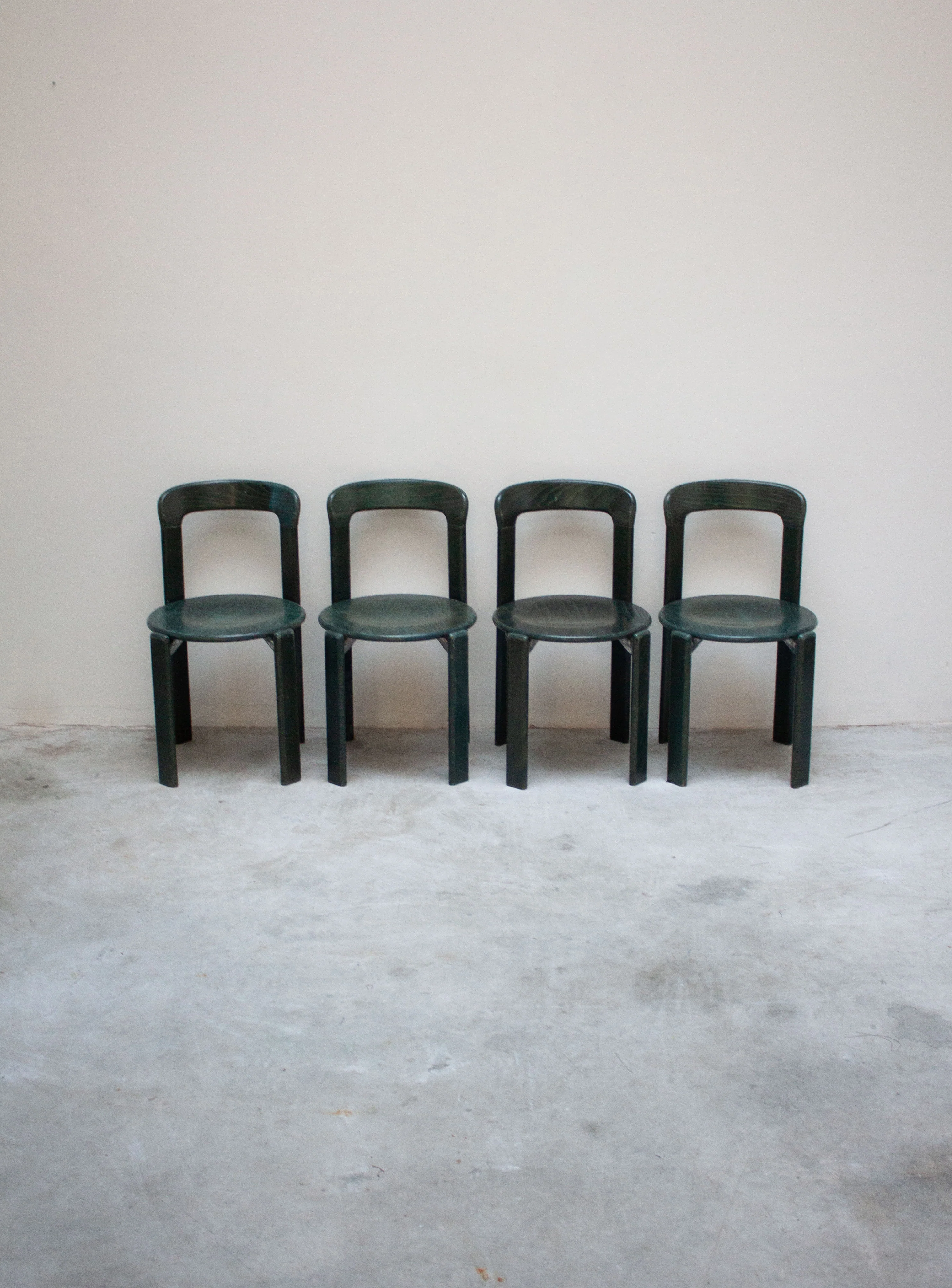 Kusch+Co Rey Dining Chairs by Bruno Rey (Dark Green) - Image 3