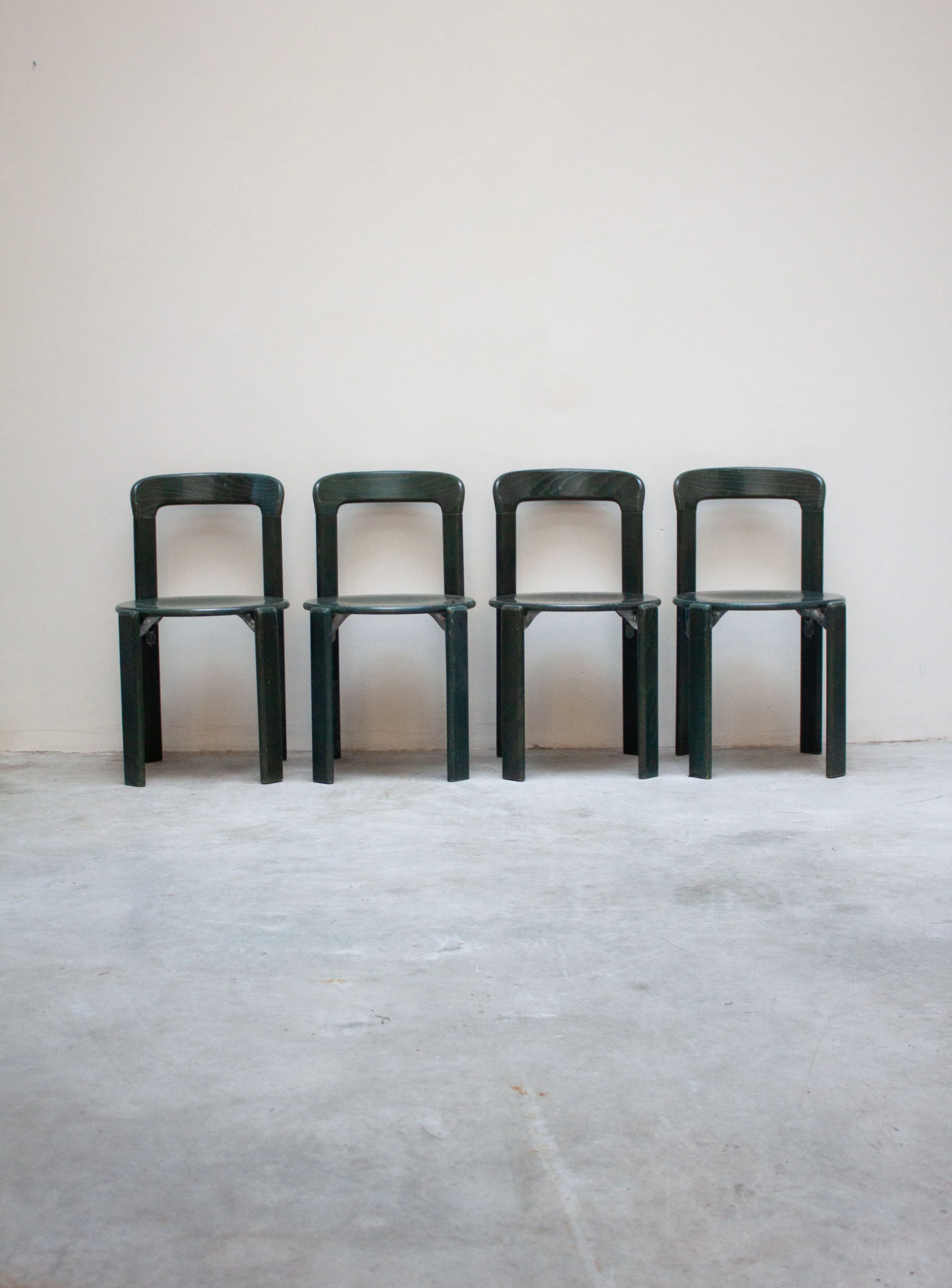 Kusch+Co Rey Dining Chairs by Bruno Rey (Dark Green) - Image 4