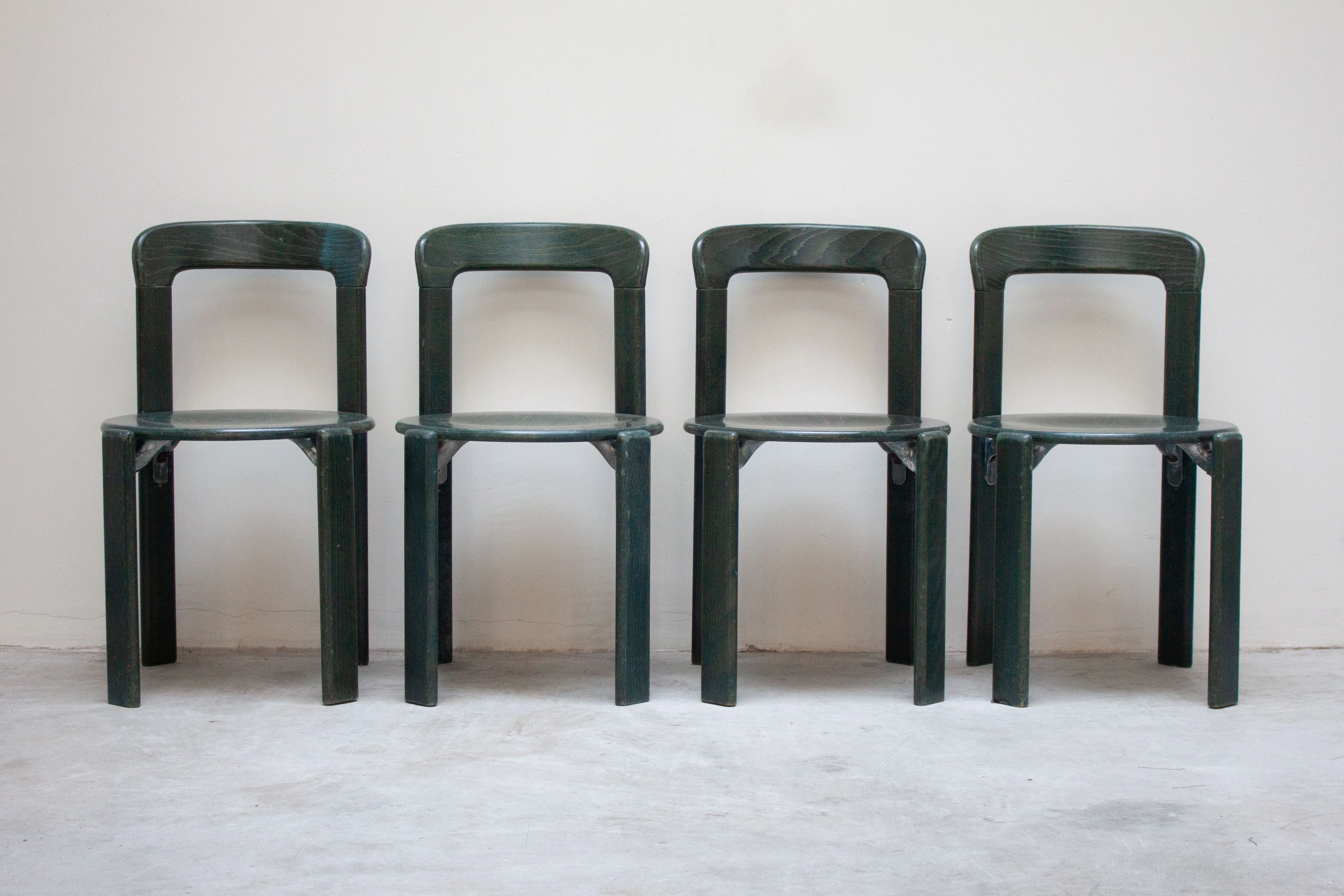Kusch+Co Rey Dining Chairs by Bruno Rey (Dark Green) - Image 5
