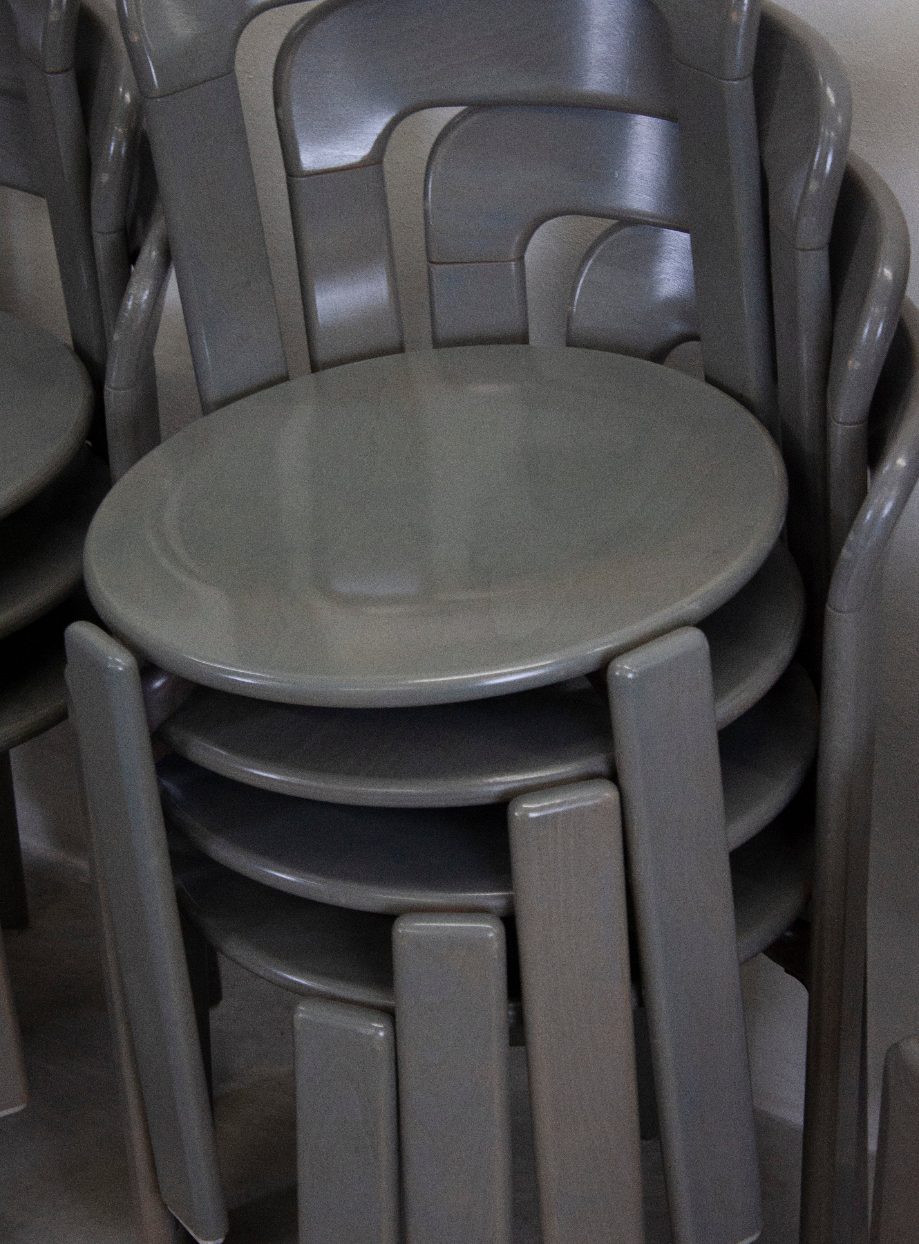 Kusch+Co Rey Dining Chairs by Bruno Rey (Grey) - Image 10