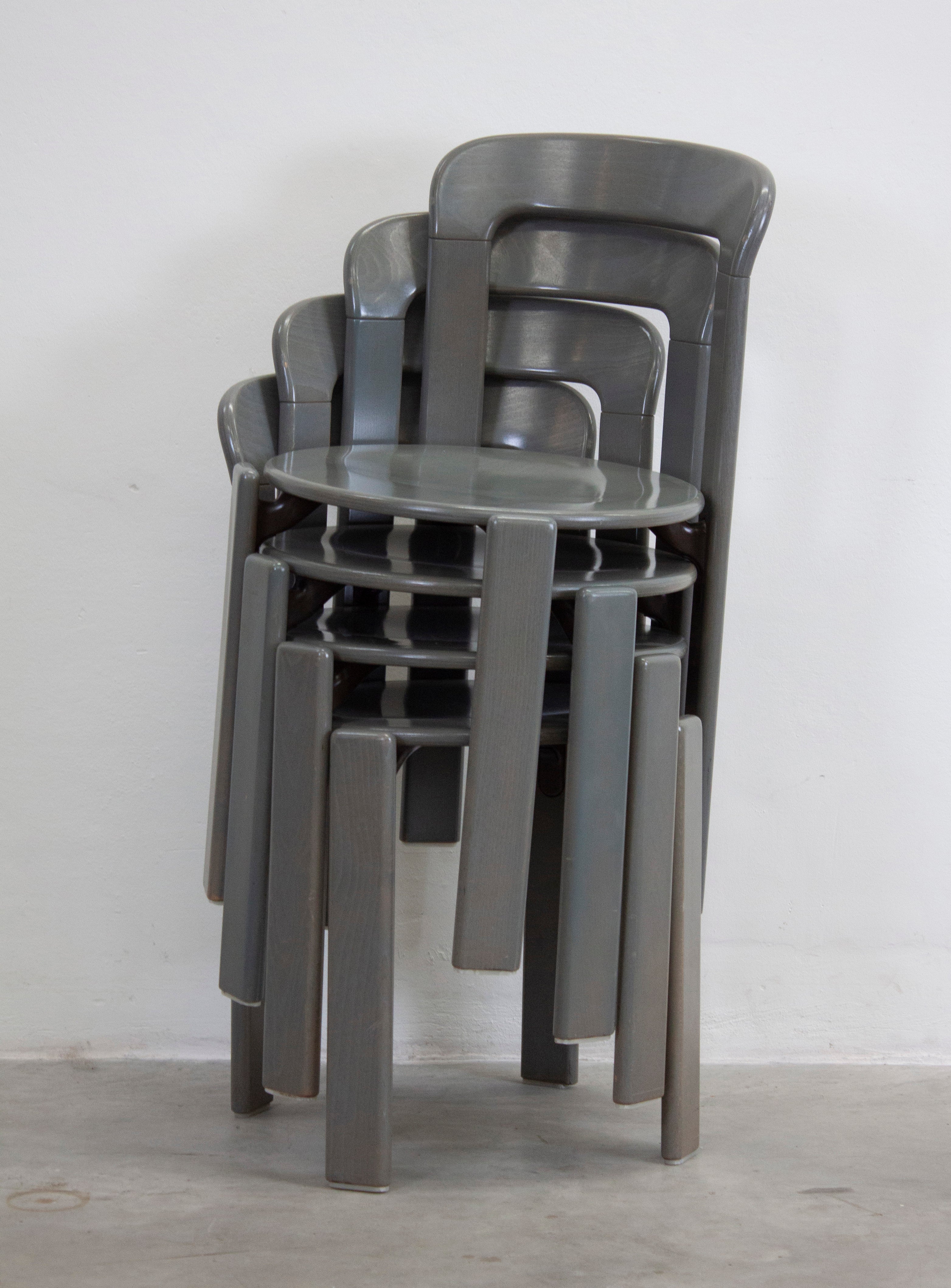 Kusch+Co Rey Dining Chairs by Bruno Rey (Grey) - Image 12