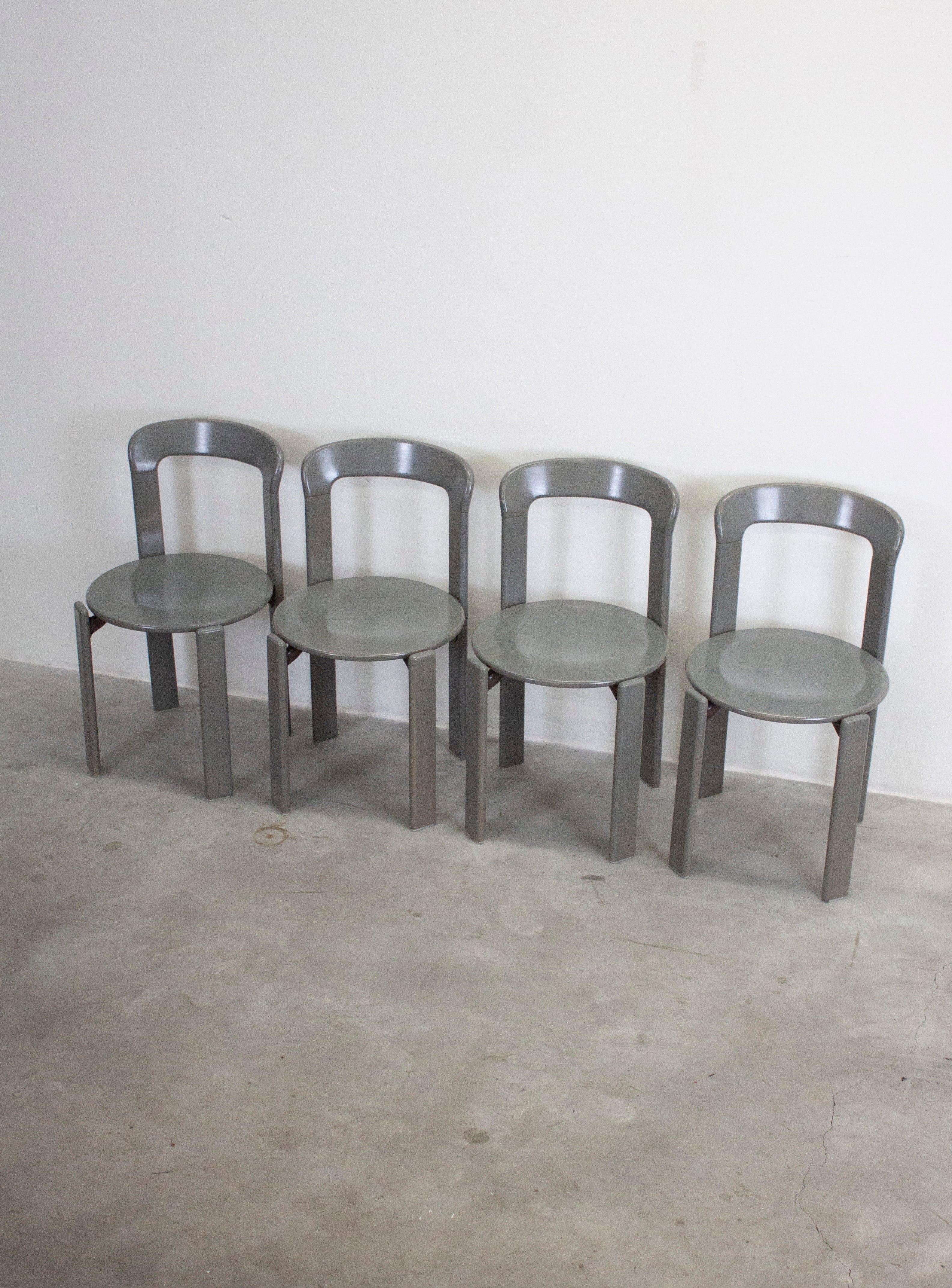 Kusch+Co Rey Dining Chairs by Bruno Rey (Grey) - Image 31