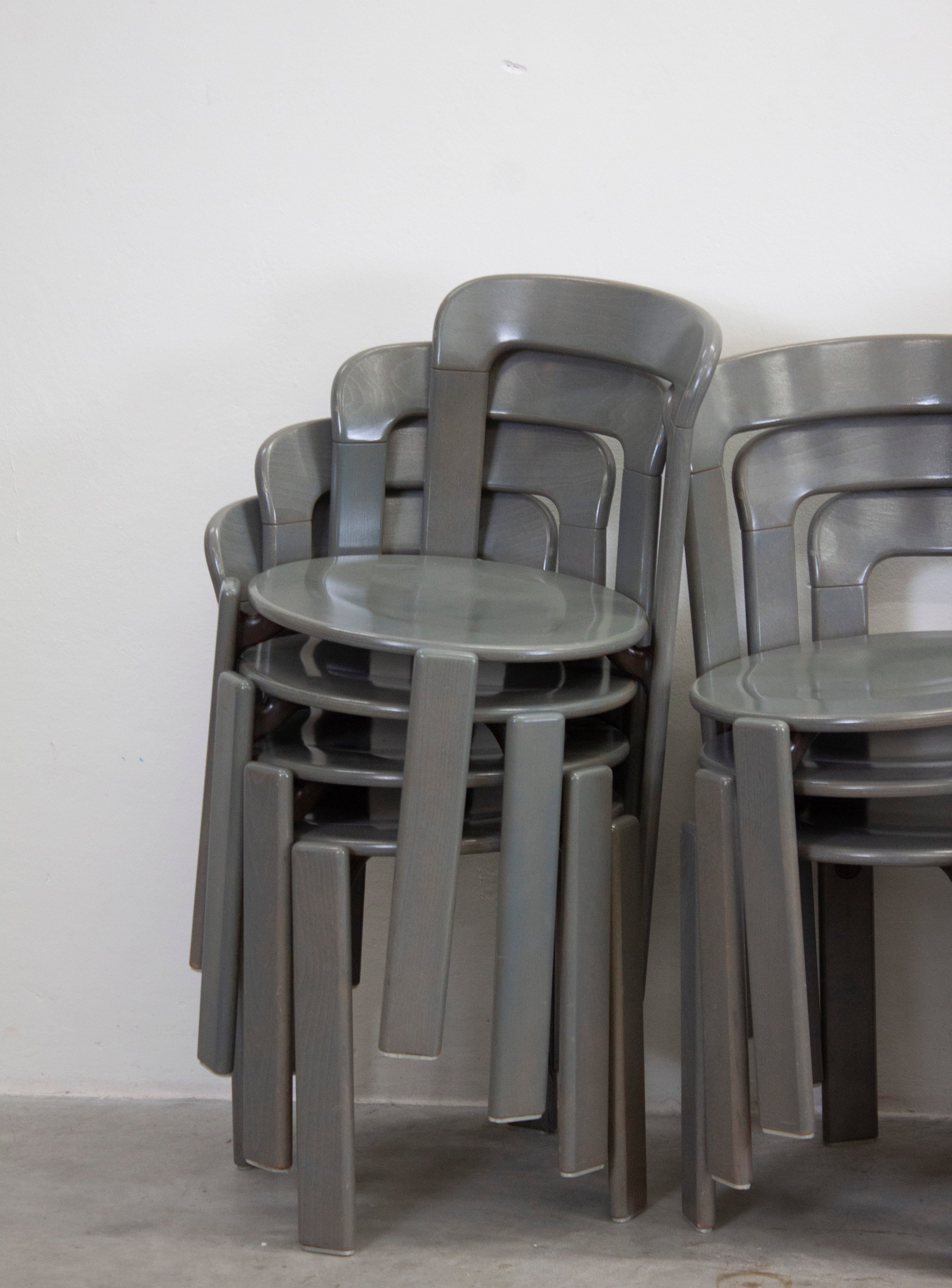 Kusch+Co Rey Dining Chairs by Bruno Rey (Grey) - Image 7