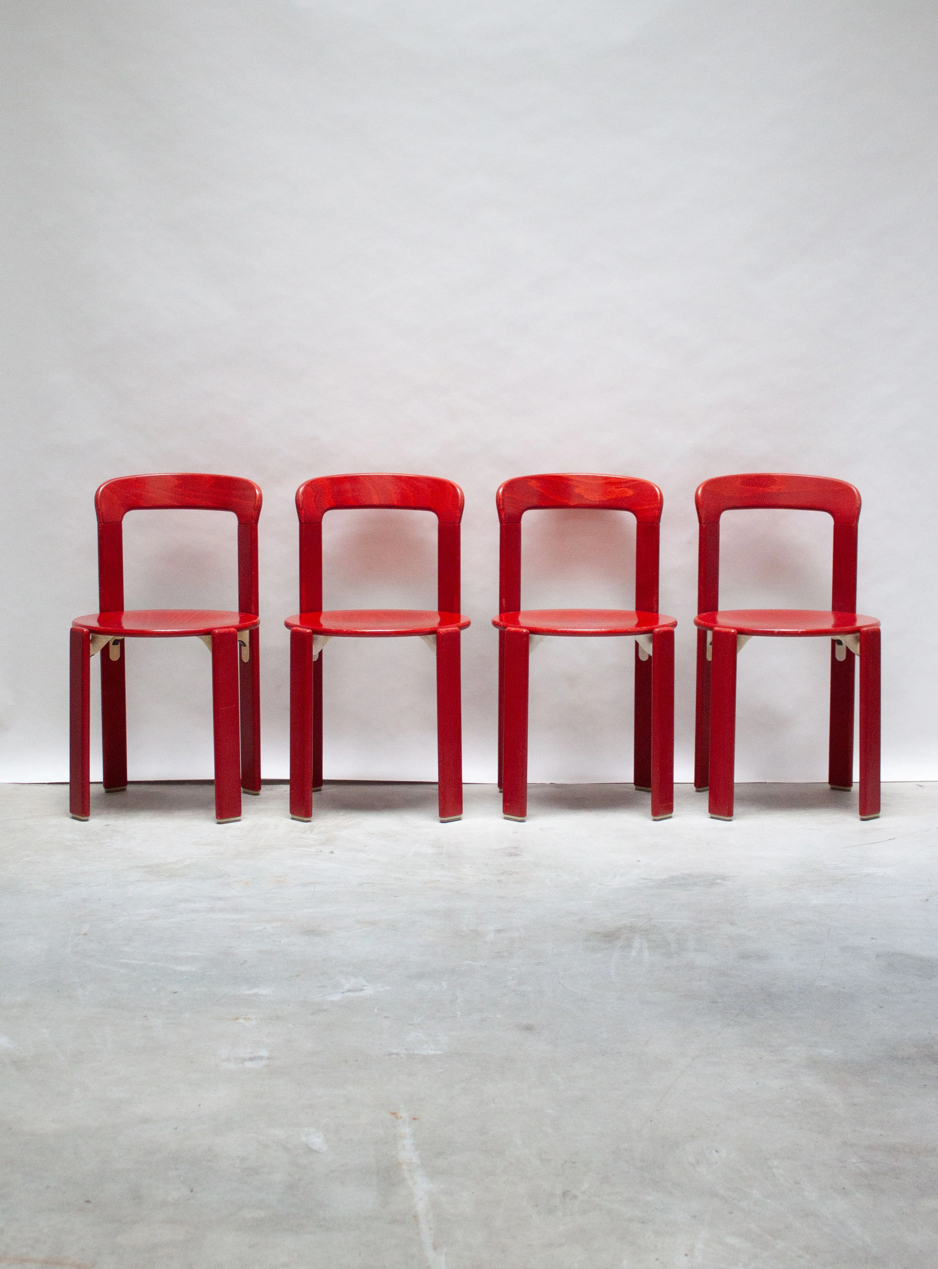 Kusch+Co Rey Dining Chairs by Bruno Rey (Red) - Image 2