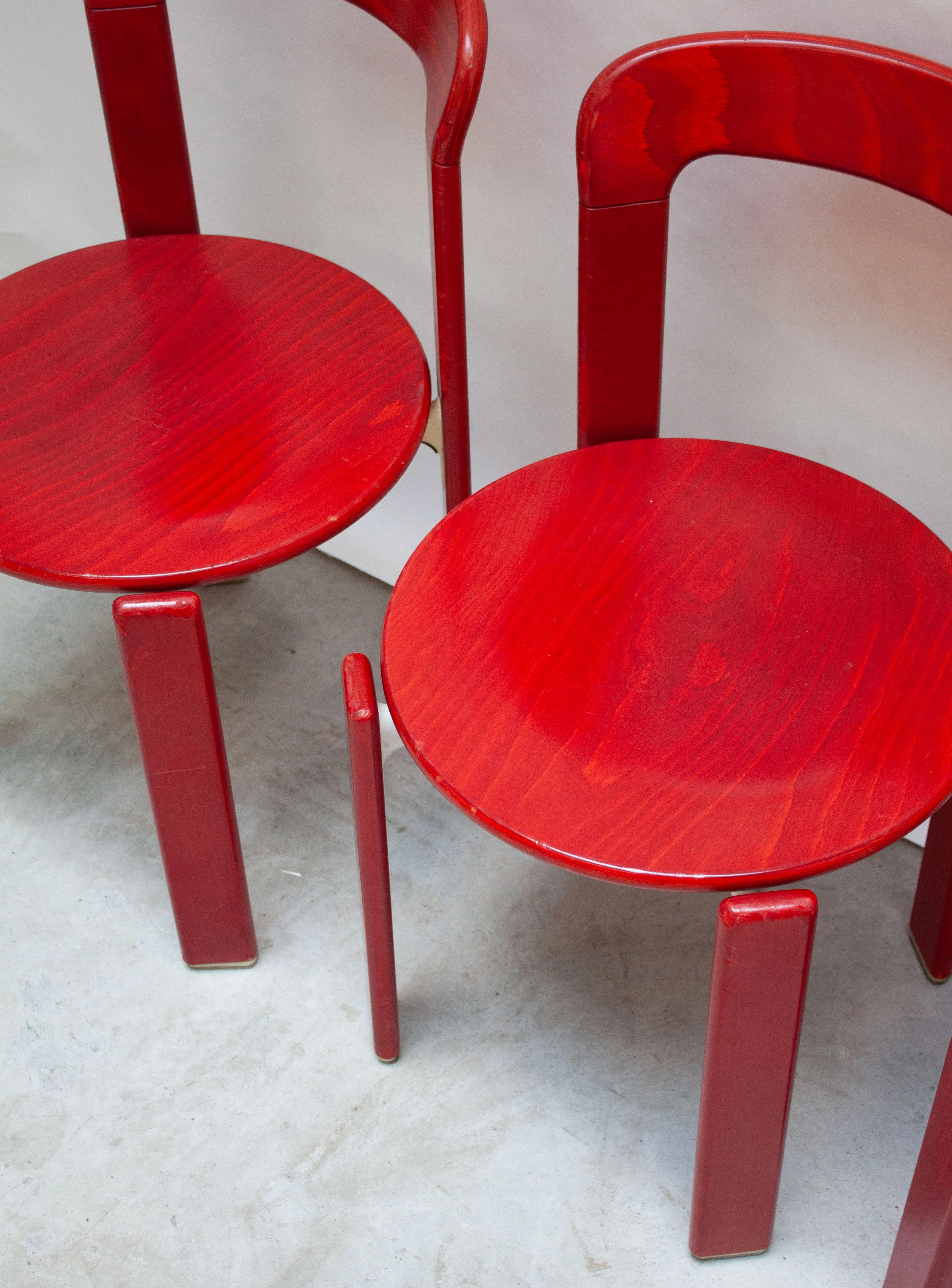 Kusch+Co Rey Dining Chairs by Bruno Rey (Red) - Image 5