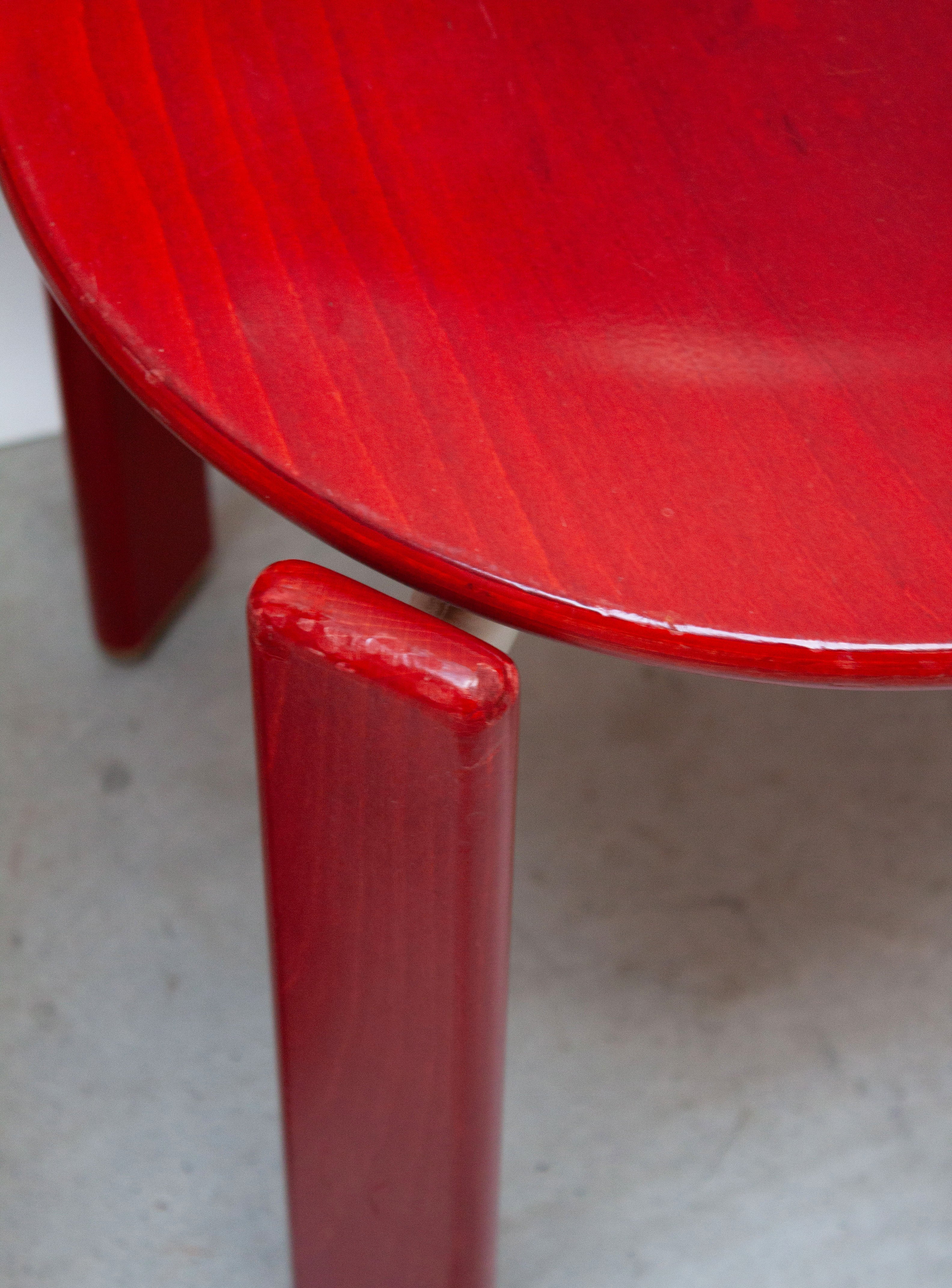 Kusch+Co Rey Dining Chairs by Bruno Rey (Red) - Image 7