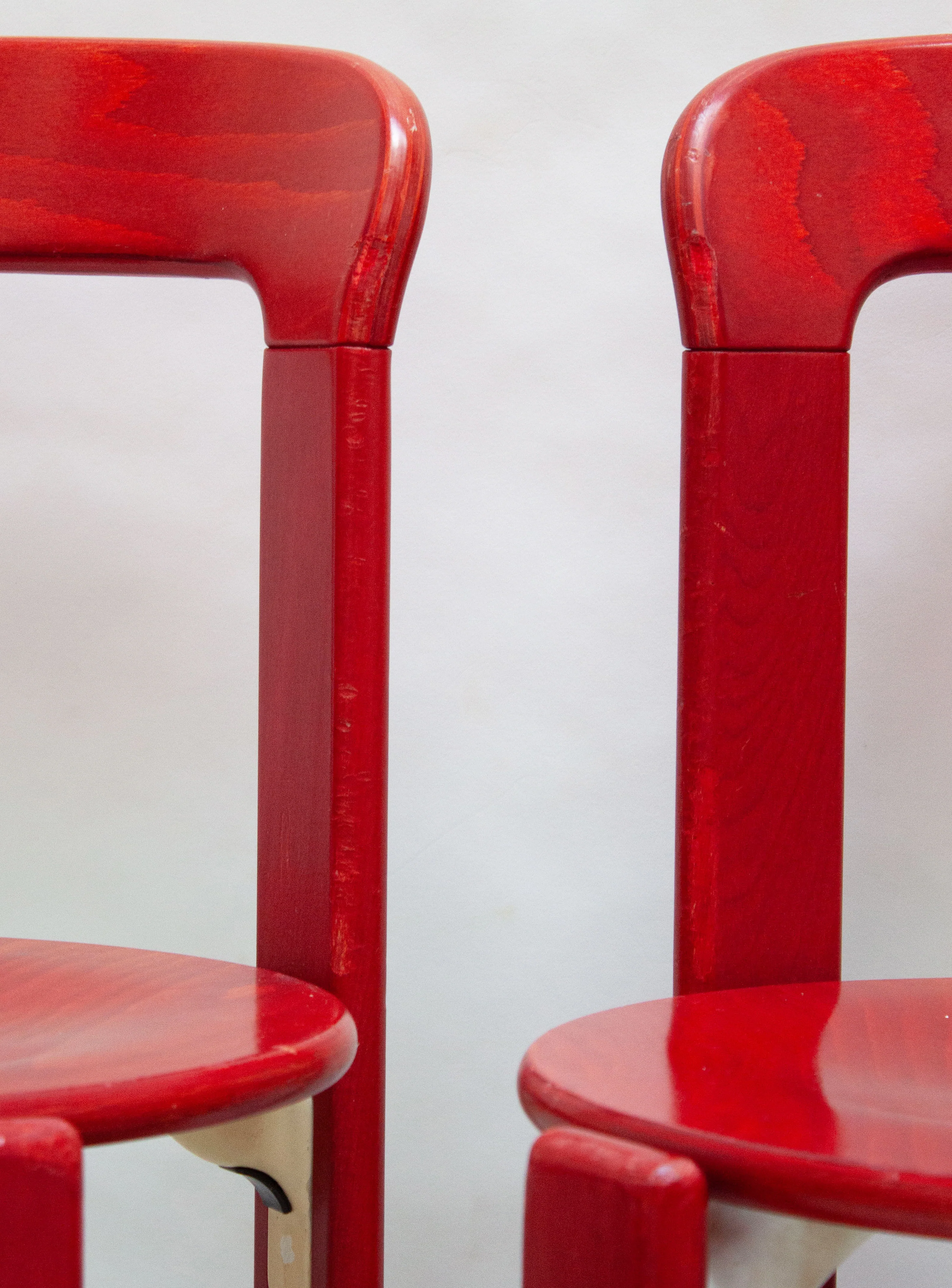 Kusch+Co Rey Dining Chairs by Bruno Rey (Red) - Image 8
